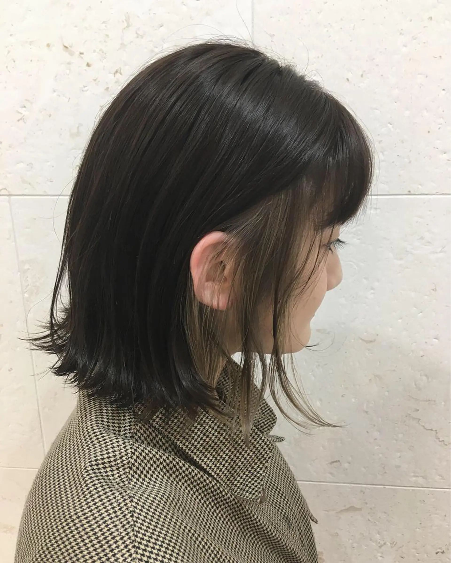 ミディアム カラー インナーカラー 斉藤 貴也のヘアスタイル