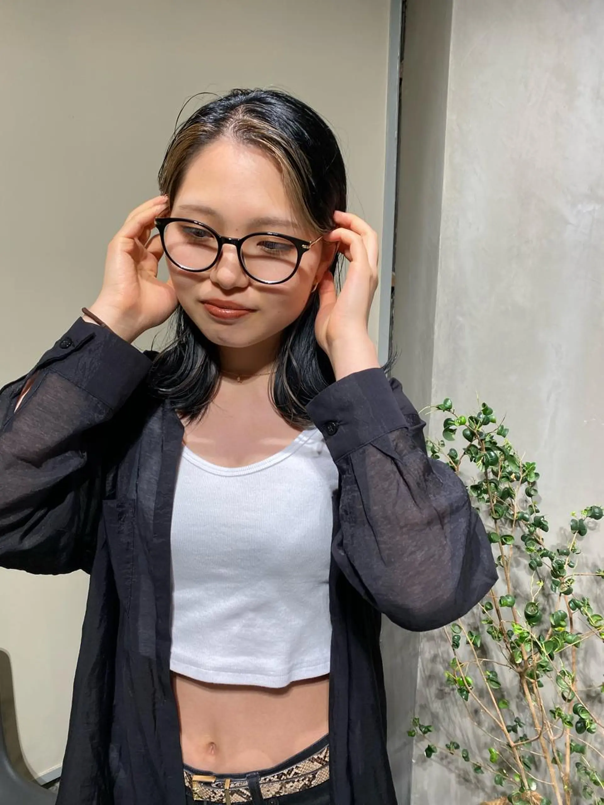 セミロング deco所属・無料カットモデル 丸川英心のヘアスタイル