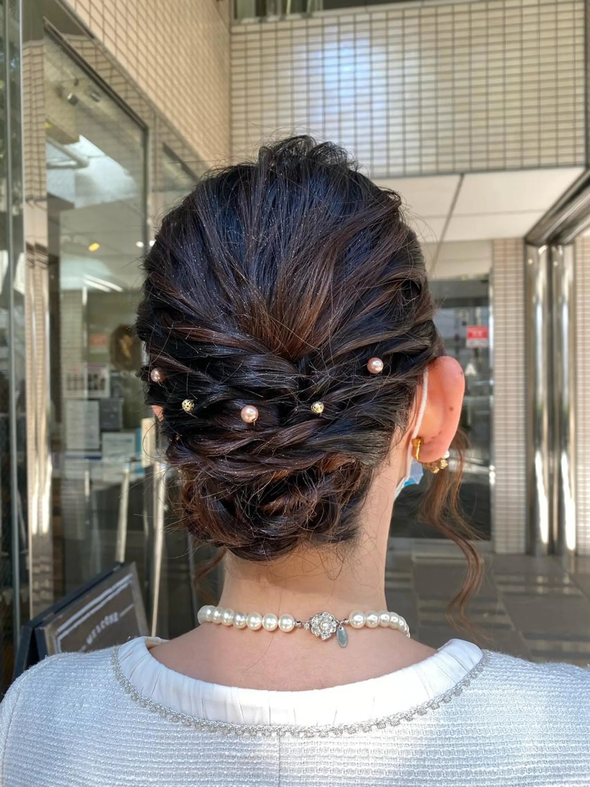 セミロング ヘアアレンジ ヘアセット 💖ハイライト/ハイ トーン💖MIKIのヘアスタイル