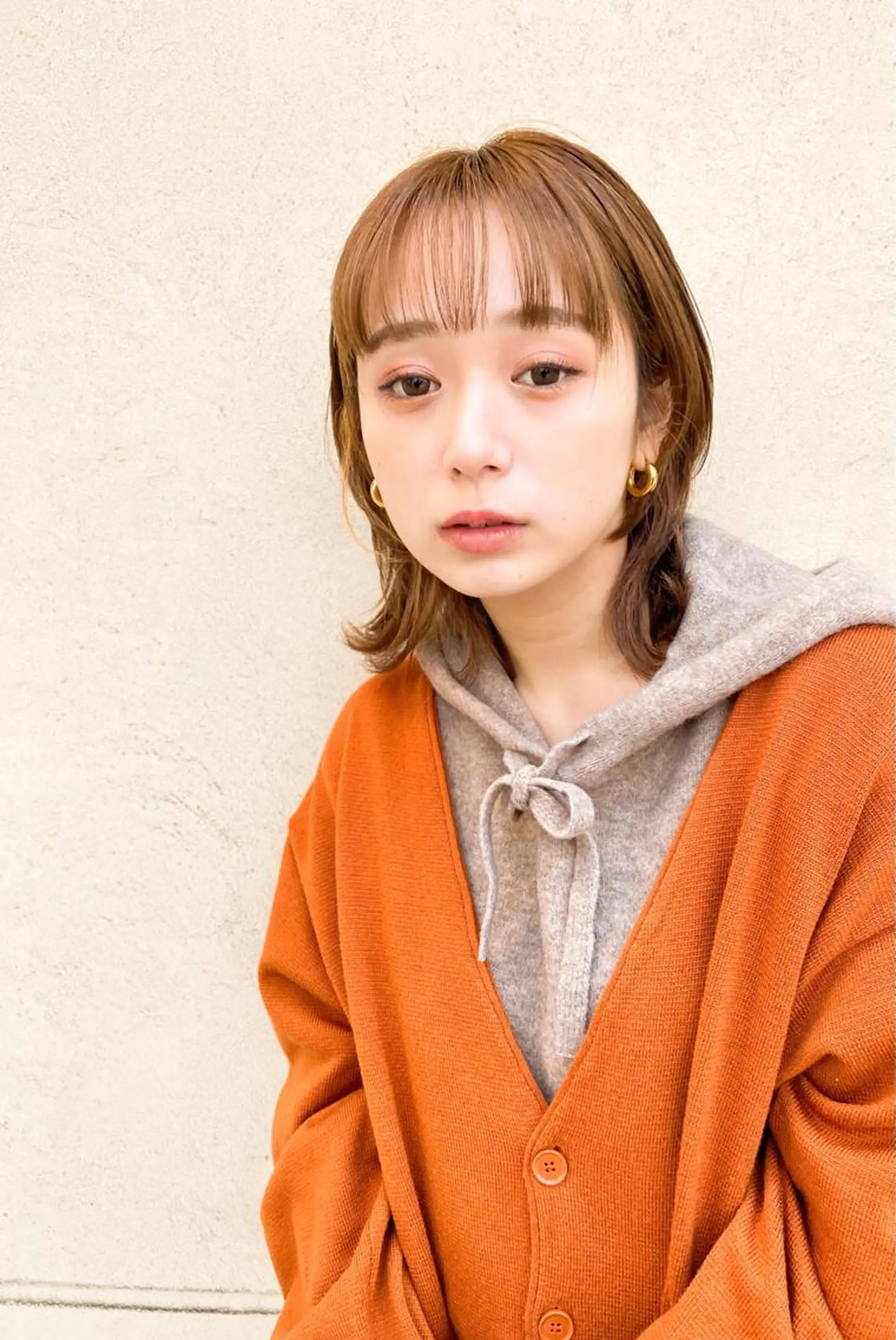 ミディアム カラー ヘアアレンジ ミディアムレイヤー ボブ レイヤーカット ウルフカット ウルフレイヤー カット ヘアカラー litmus hair salon二子玉川所属・ボブ/ショート 秋本凌汰のヘアスタイル