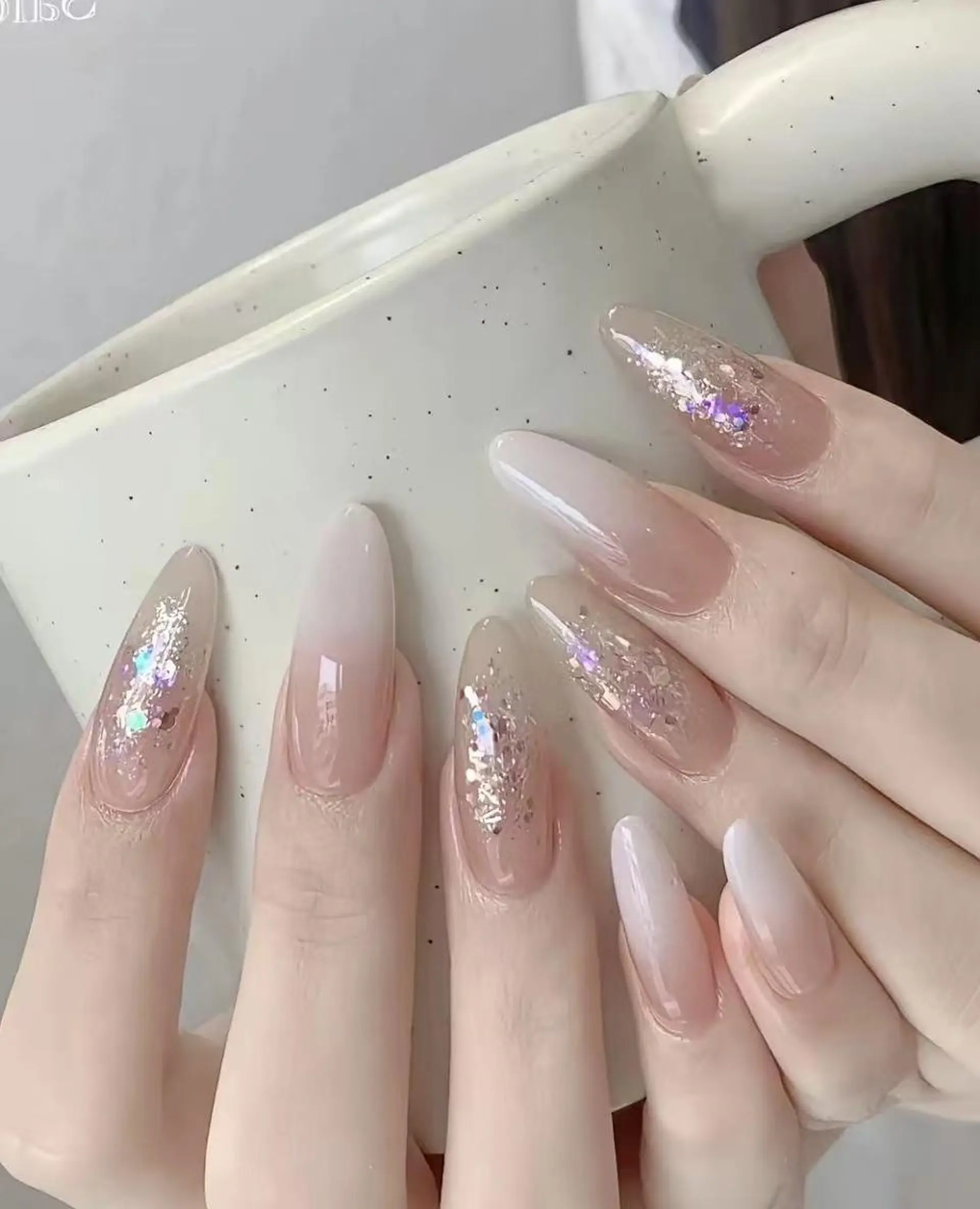 ネイル 長さ出し ジェルネイル 韓国ネイル 持ち込み パラジェル ハンドネイル ハンドケア Hana Bloom Nail💜Akiのネイルデザイン