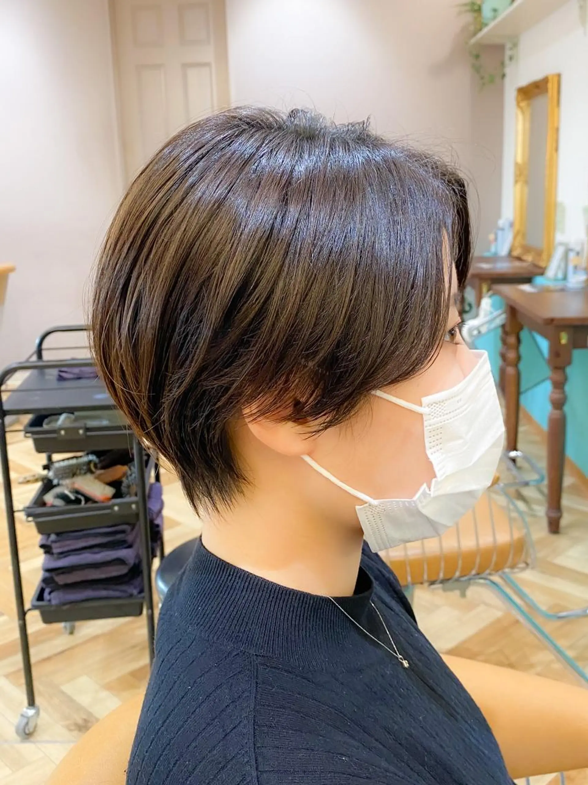 ショート カット ヘアカラー トリートメント 🇰🇷韓国レイヤー 錦糸町【北山謙三】のヘアスタイル