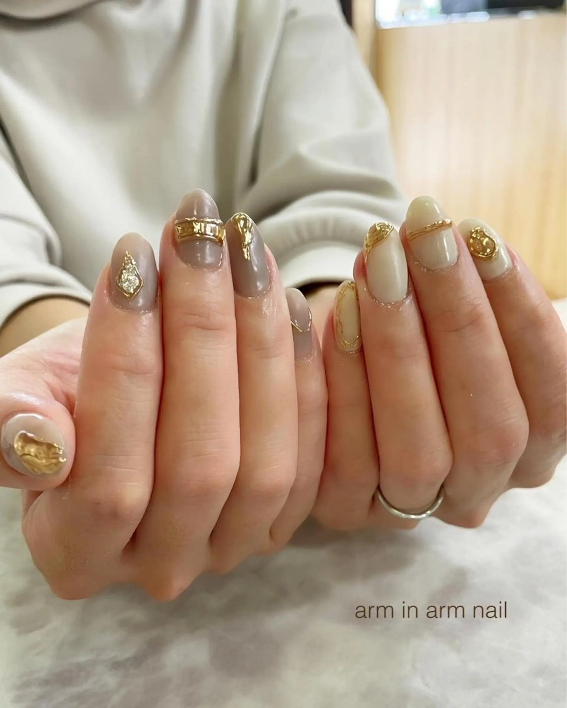 ネイル arm in arm ︎✿Yamamotoのマツエク・マツパデザイン