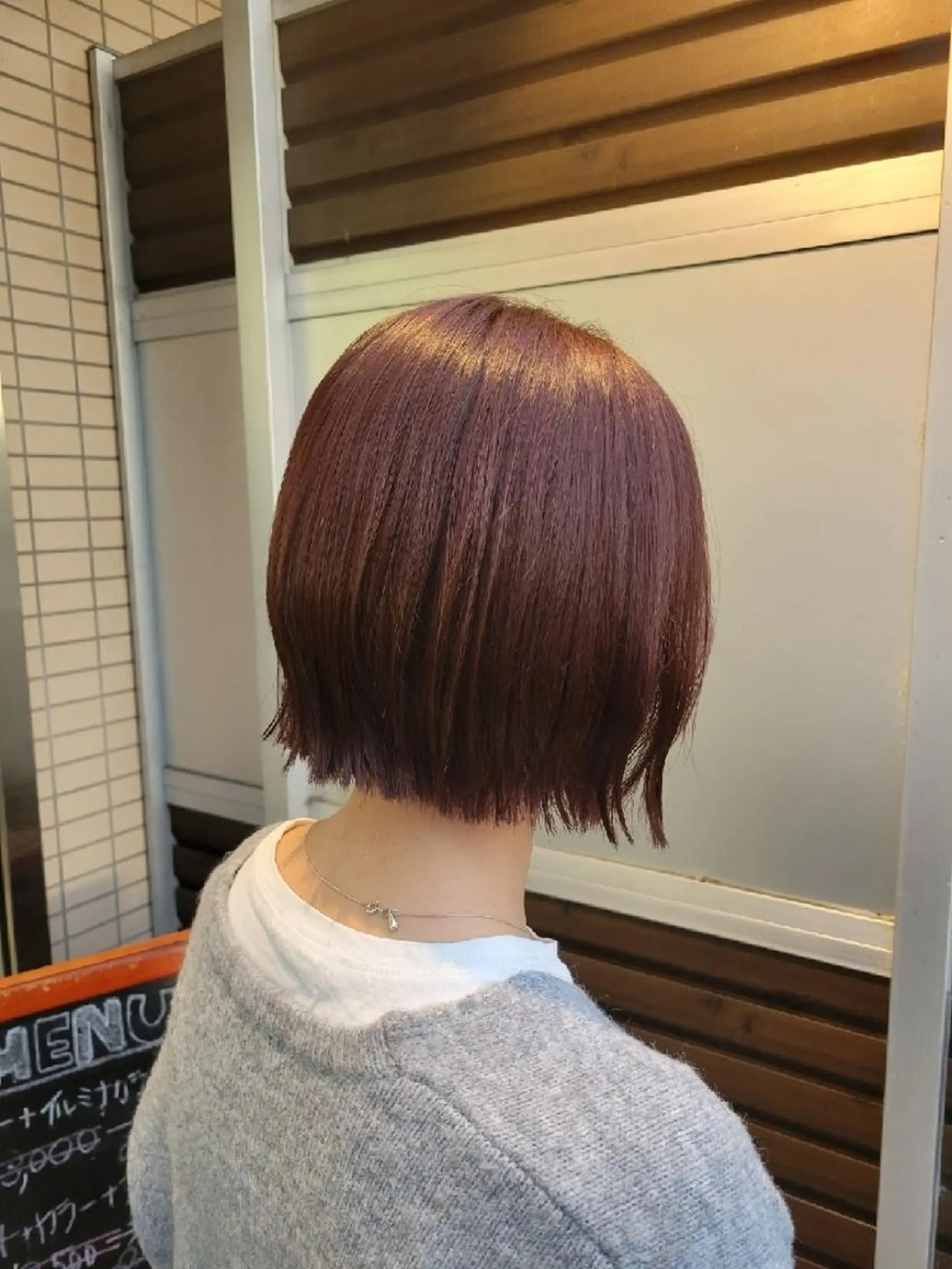 ショート カラー ボルドーカラー ピンクカラー バイオレットカラー レイヤー/ショート /山田譲治✂️のヘアスタイル