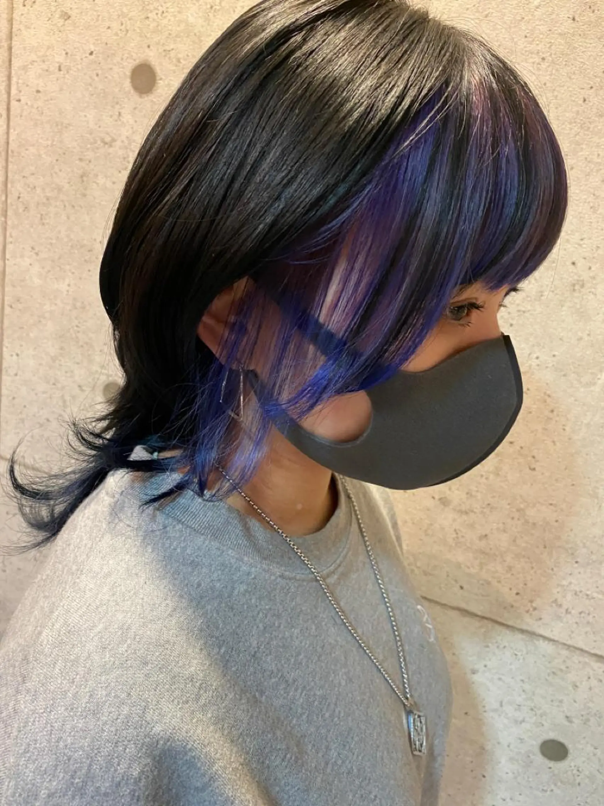 セミロング カラー カット ヘアカラー more栄矢場町店所属・⚡️デザインカラー ⚡️豊住 光輝のヘアスタイル