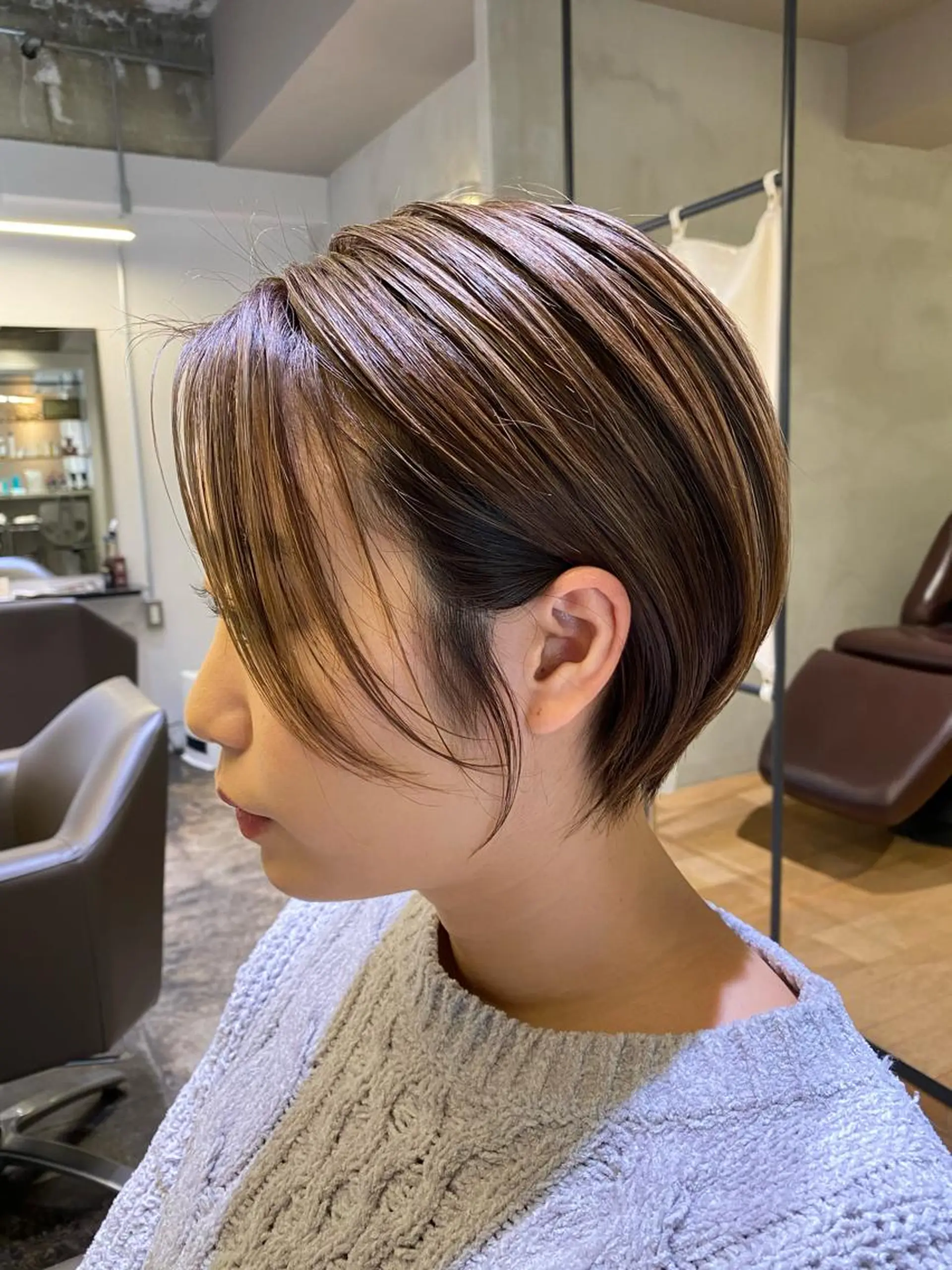 ショート ショートヘア 岩尾 萌々子のヘアスタイル