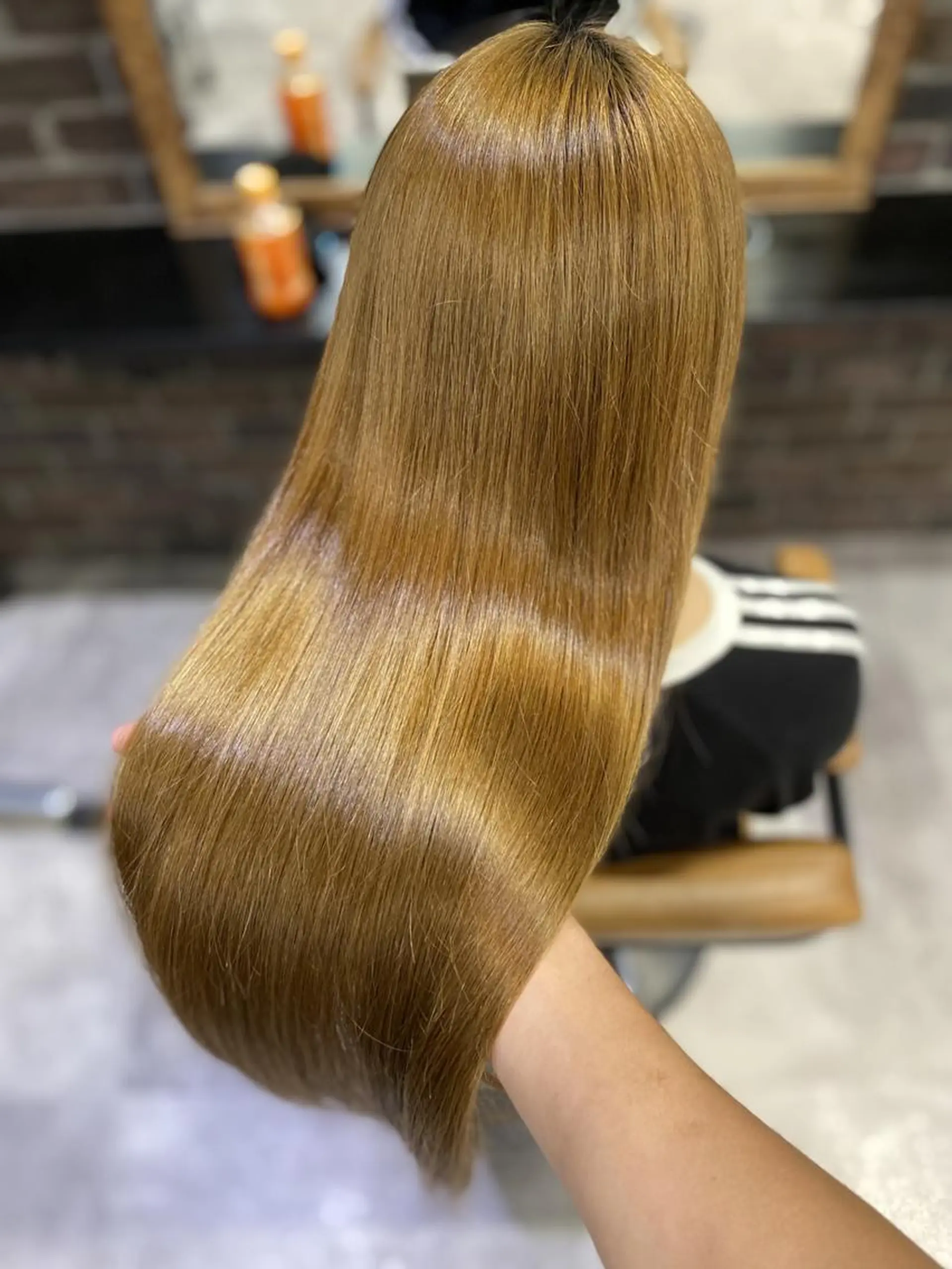 セミロング カラー 髪質改善/ハイトーン MOLAのヘアスタイル