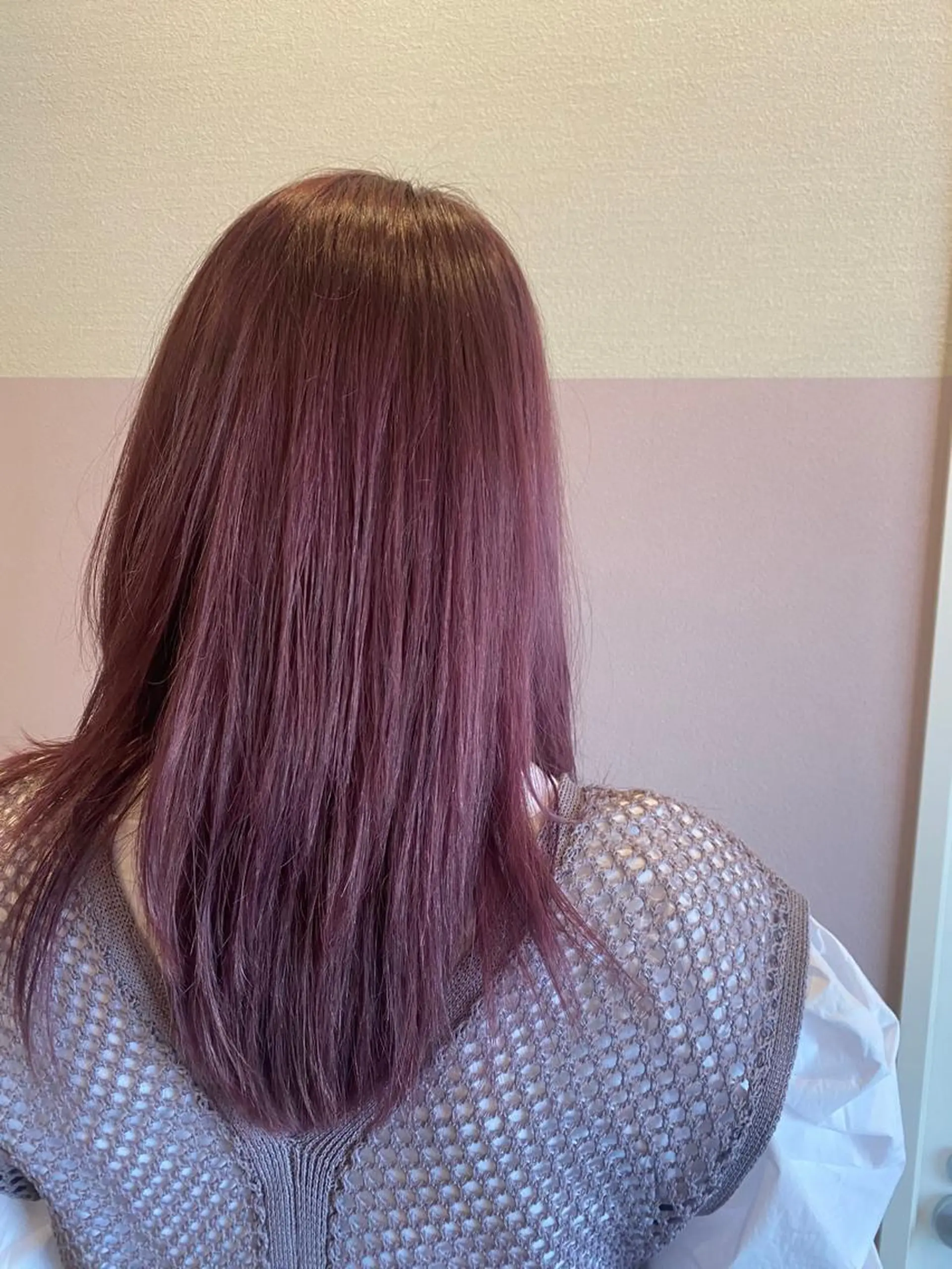 セミロング カラー バレイヤージュ ブリーチ ケアブリーチ 透明感カラー デザインカラー 💙ルル💙 ハイトーン/レイヤーのヘアスタイル