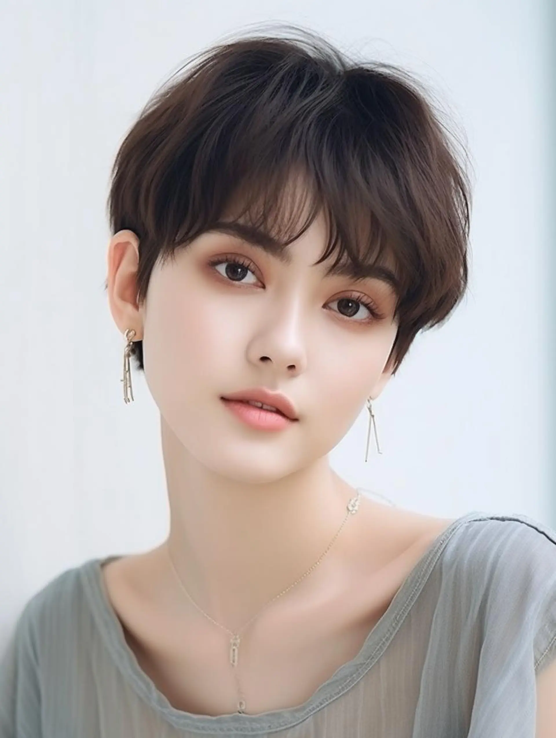 ショート カラー Lehm所属・表参道/さあ や/大人ナチュラルのヘアスタイル