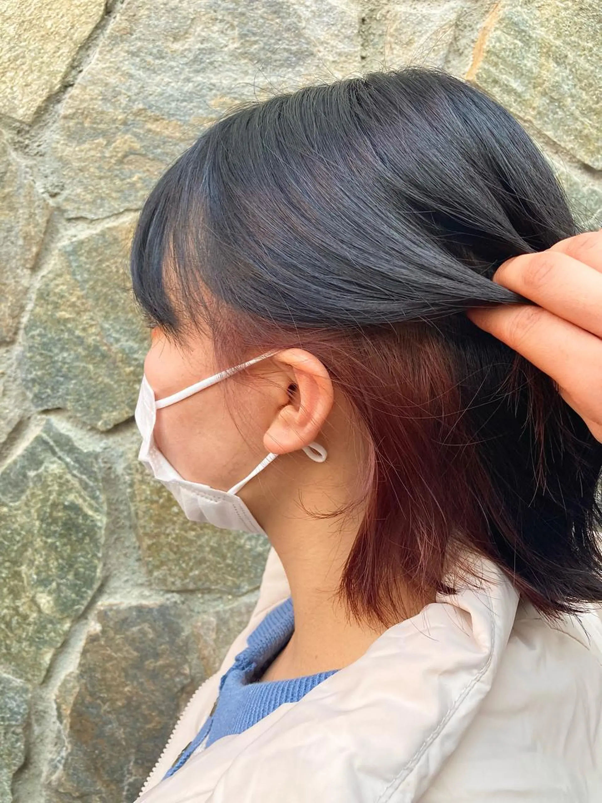 カラー インナーカラー 野村 ゆいのヘアスタイル