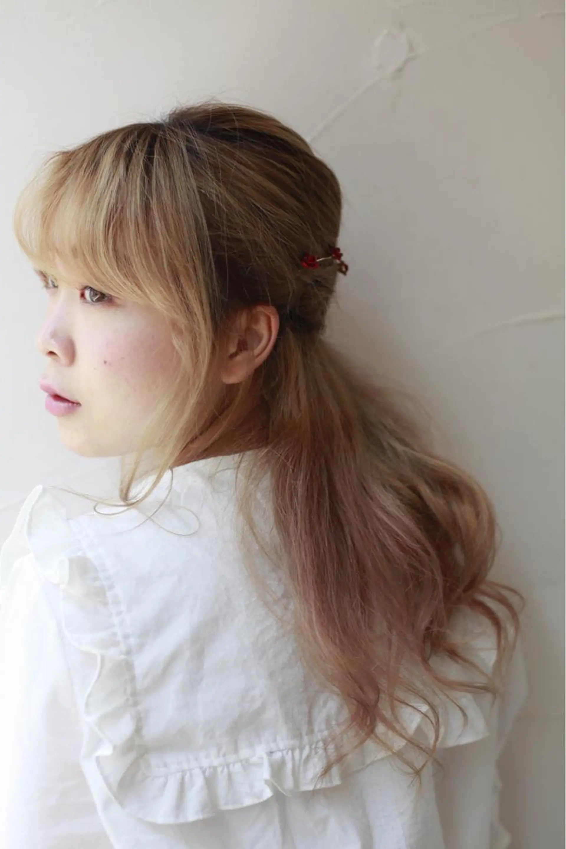 カラー ブリーチ ピンクカラー 四ッ家 裕【店長】のヘアスタイル