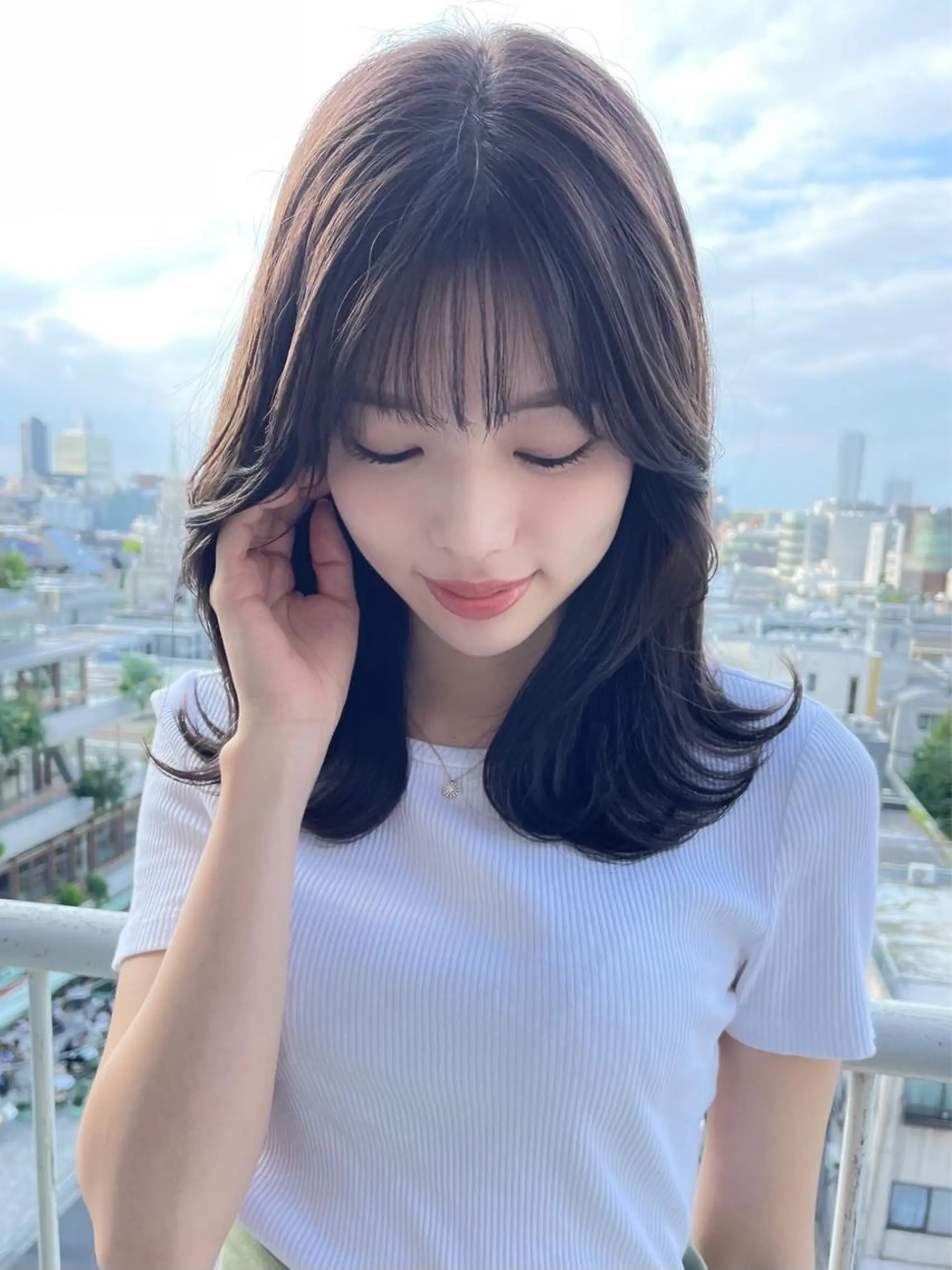 ミディアム カラー インナーカラー ボブ くびれヘア 卒業式受付中🌻 肥田亜沙美のその他イメージ