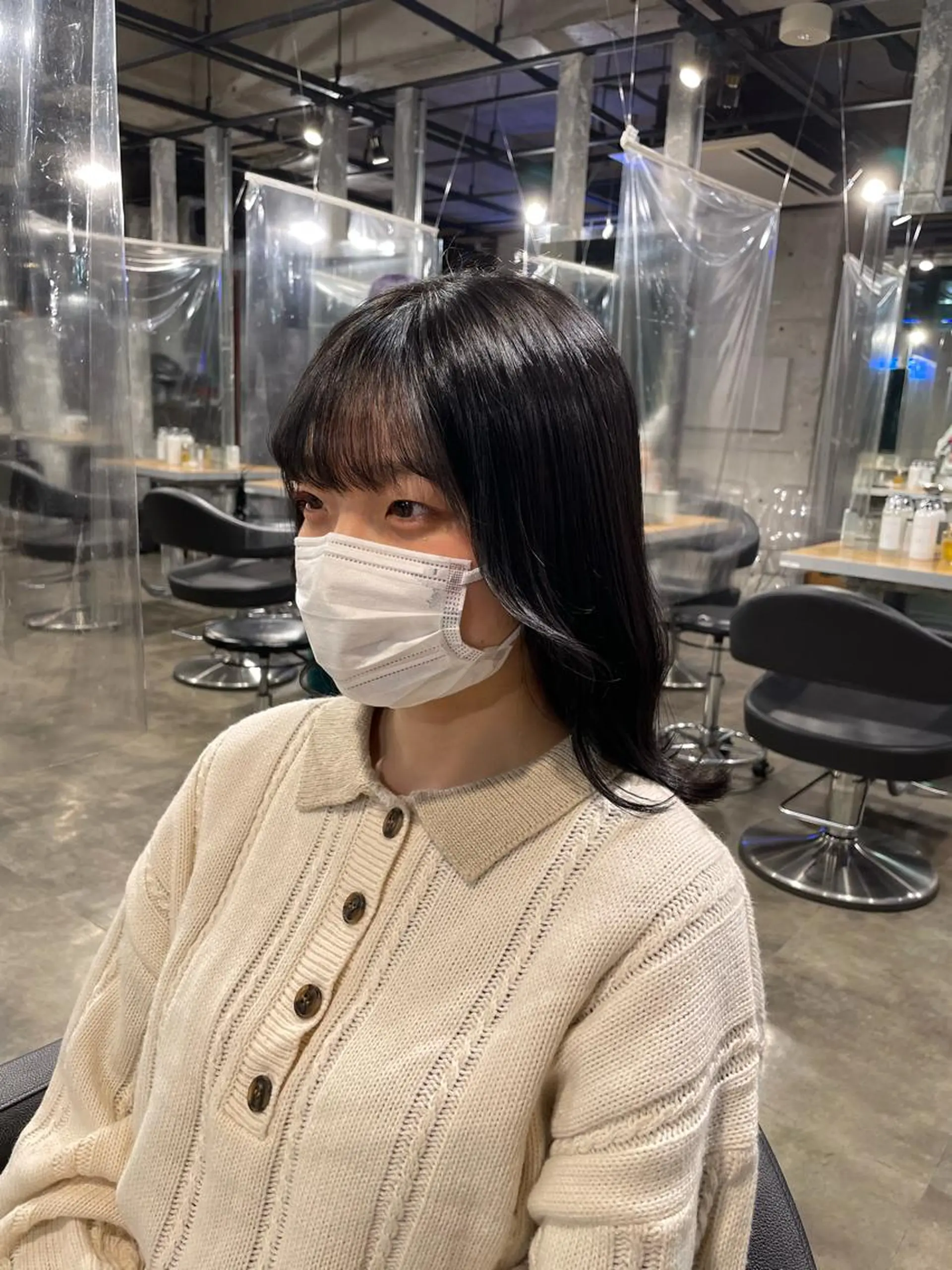 ロング カラー カット ヘアカラー トリートメント ヘッドスパ ヘアセット ベージュカラー💖 やすひろのヘアスタイル