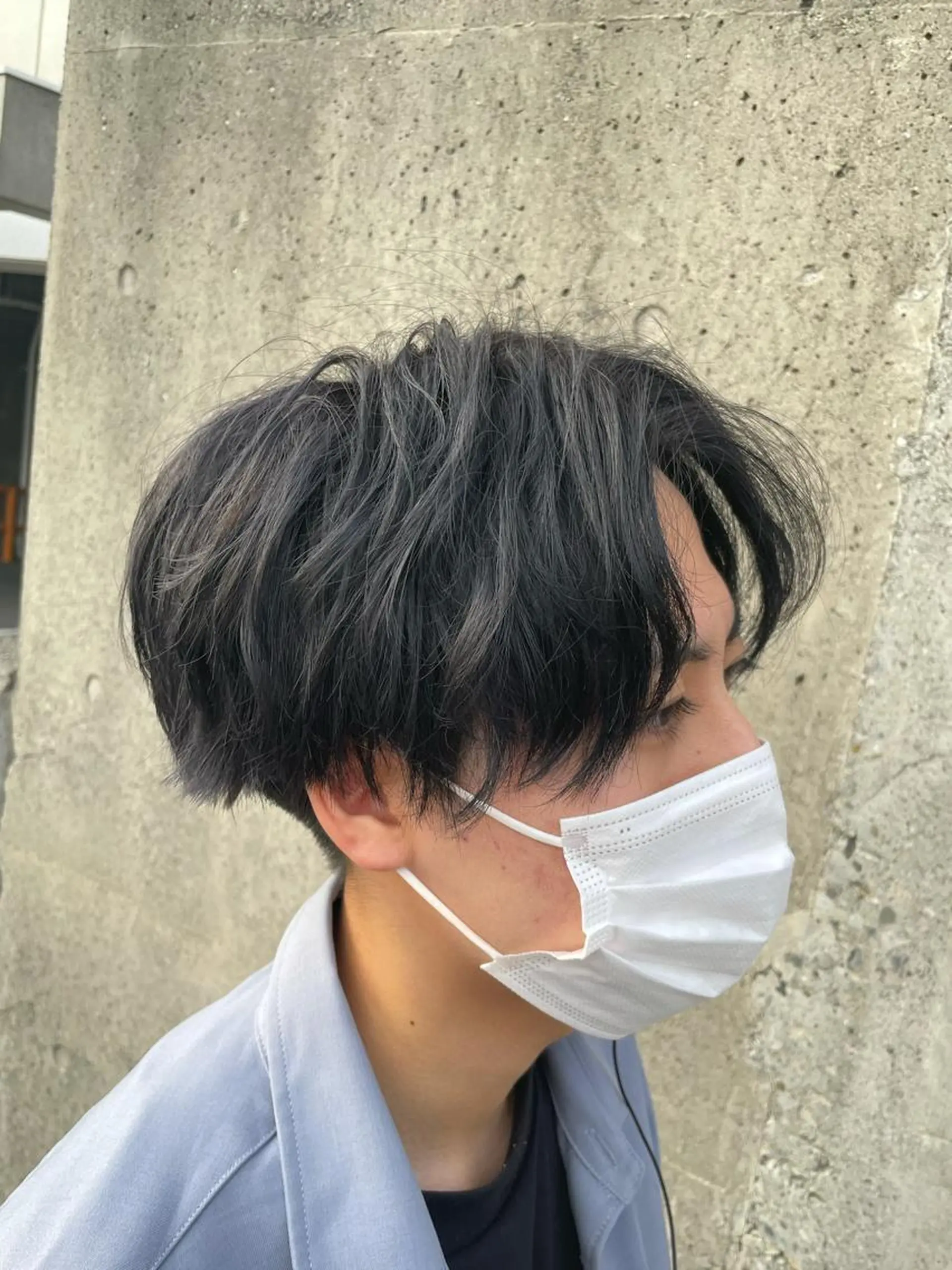 ショート メンズ 静岡/草薙パーマ メンズバレイヤージュのヘアスタイル