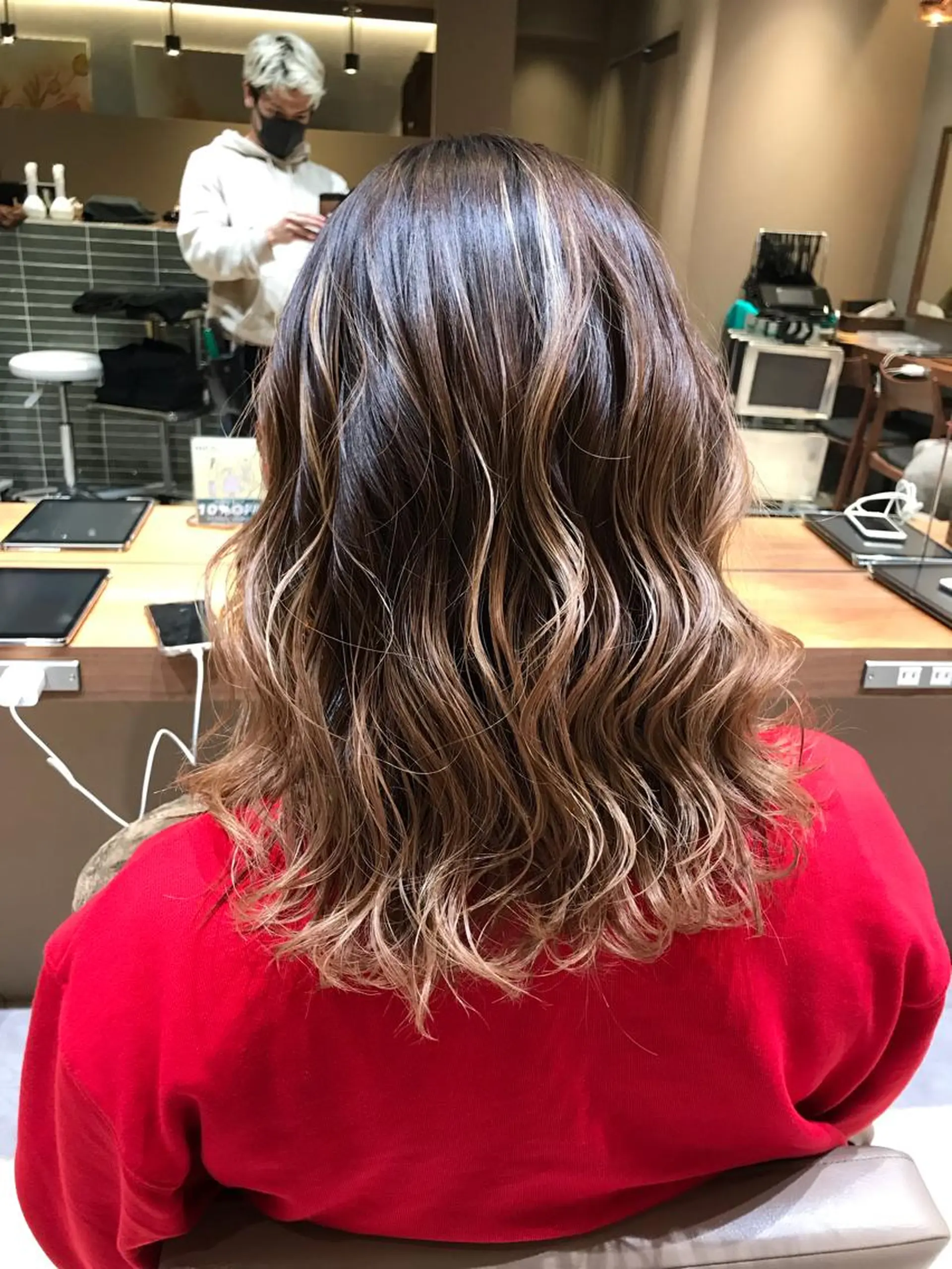 セミロング ヘアアレンジ 山崎 光瑠のヘアスタイル
