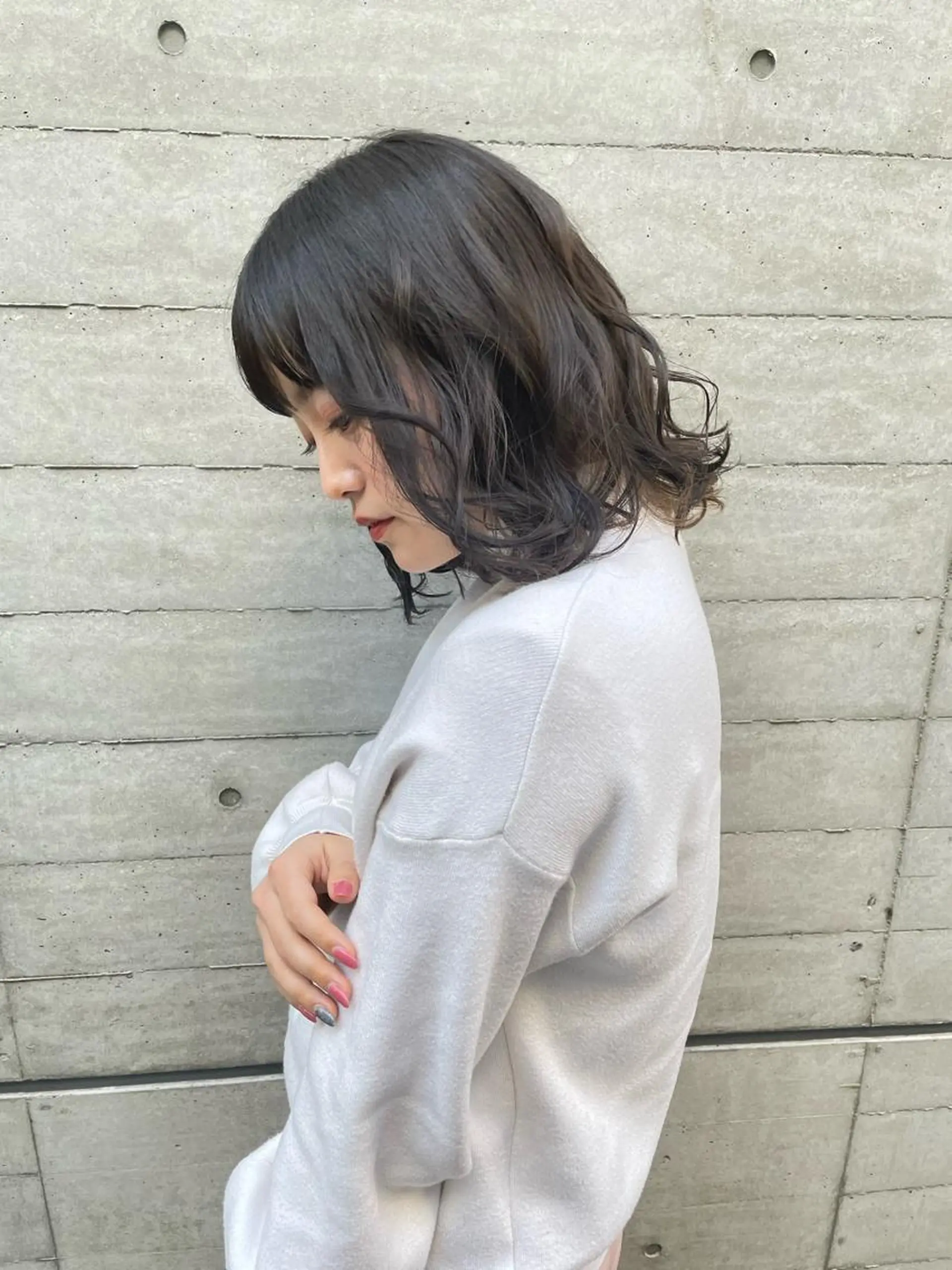 ミディアム カラー ヘアカラー トリートメント ツヤ美髪💐 髪質改善/高山愛来のヘアスタイル