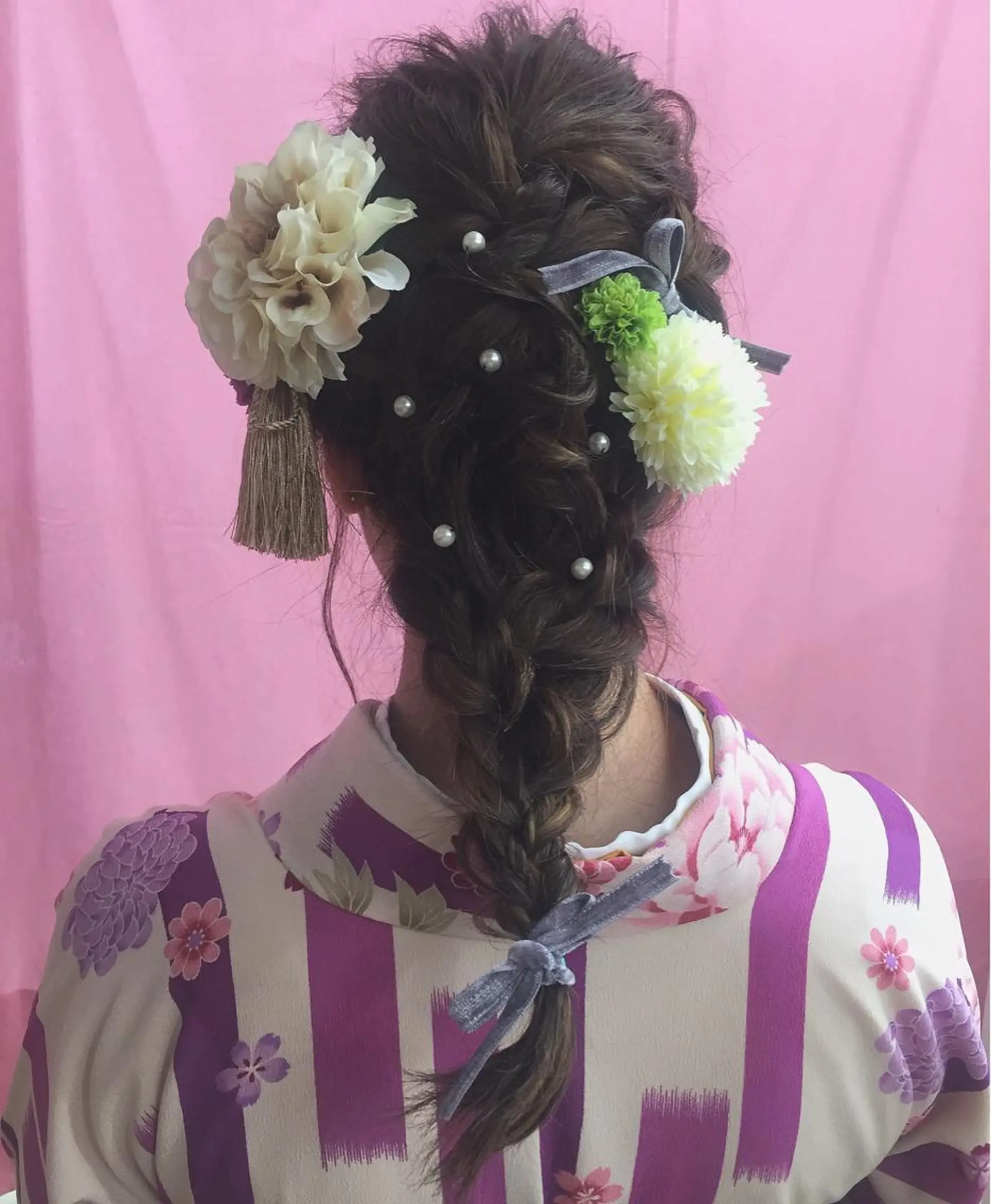 セミロング ヘアアレンジ 下川 由貴のヘアスタイル