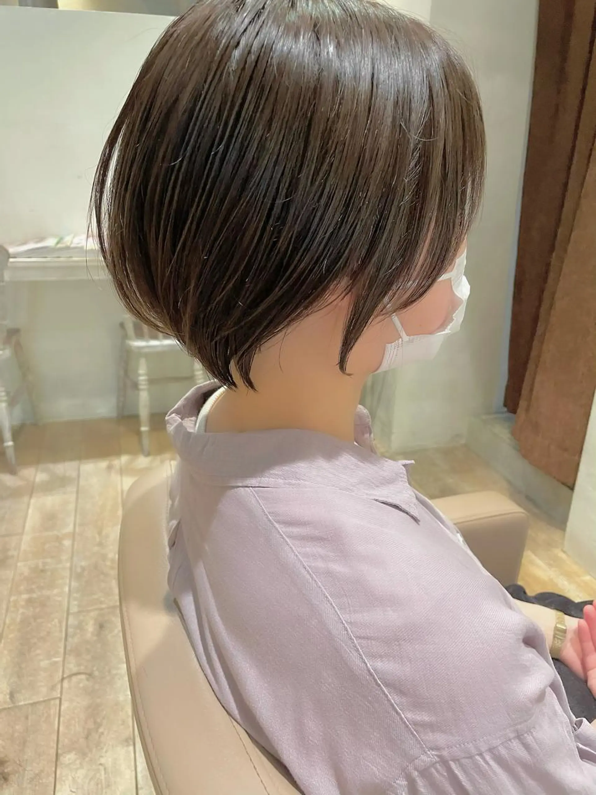 ショート ショート ボブ 梅田 木戸健人のヘアスタイル