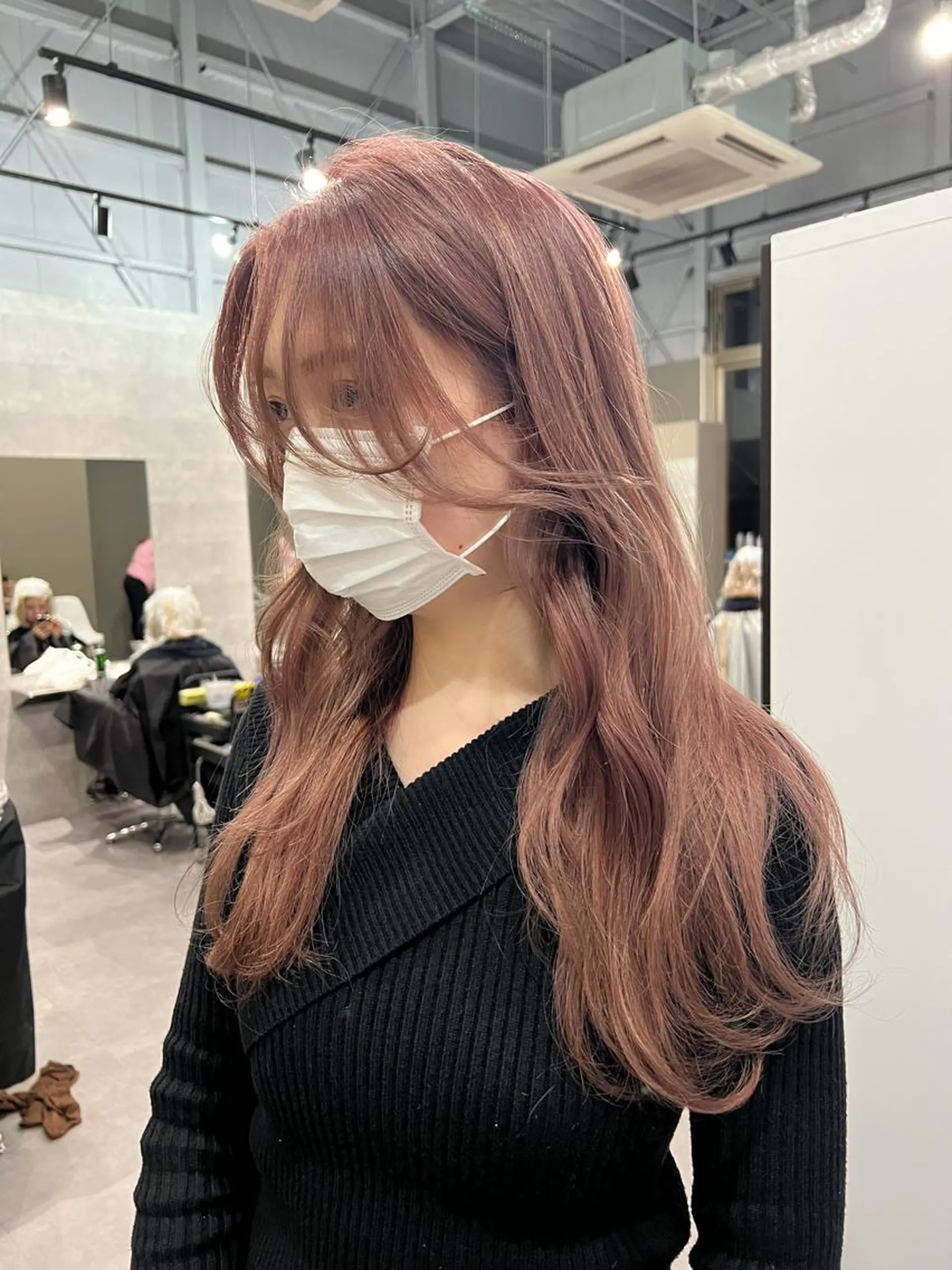 ロング カラー バレイヤージュ デザインカラー ダブルカラー ハイトーンカラー インナーカラー Via officialのヘアスタイル