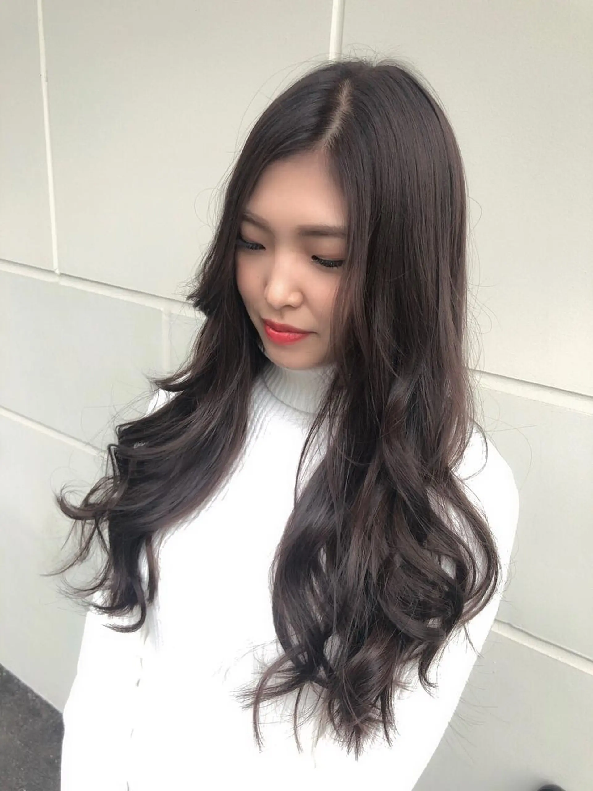 ロング カラー アロア登戸所属・こやま りほのヘアスタイル