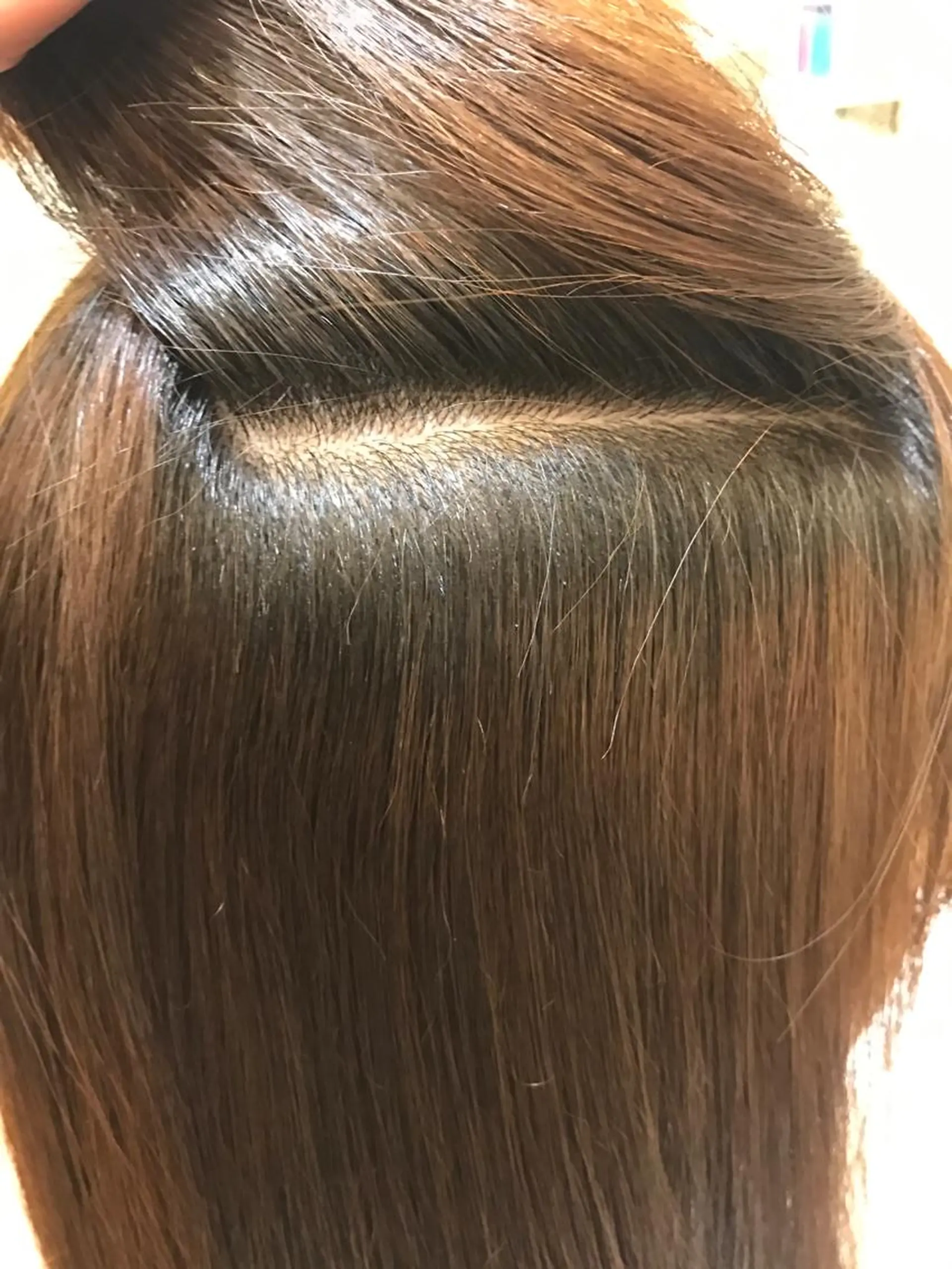 ミディアム 夜の縮毛矯正　服部 日出登のヘアスタイル