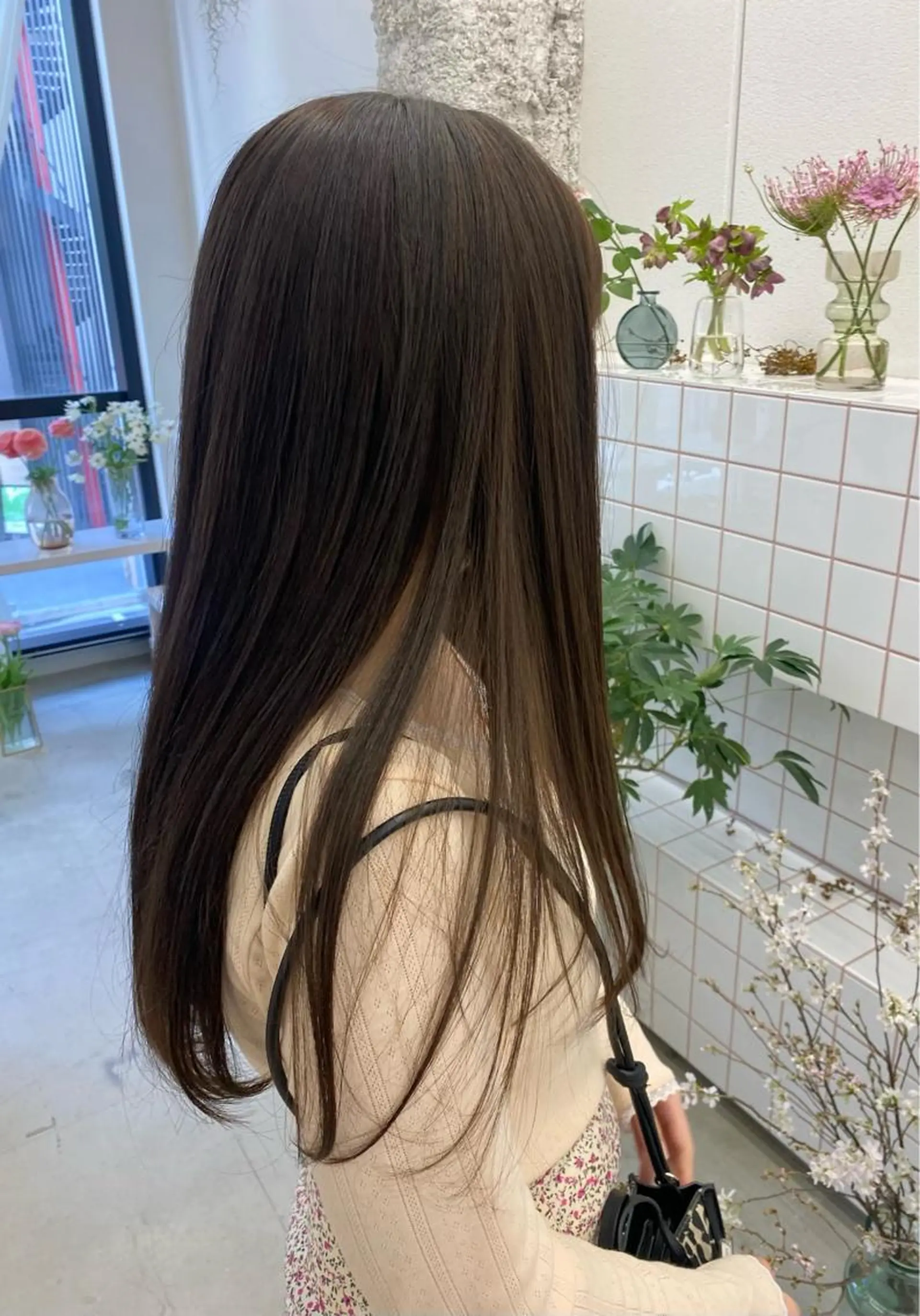 ロング ヘアカラー トリートメント NIKO/名古屋/ 伏見/花屋併設のヘアスタイル