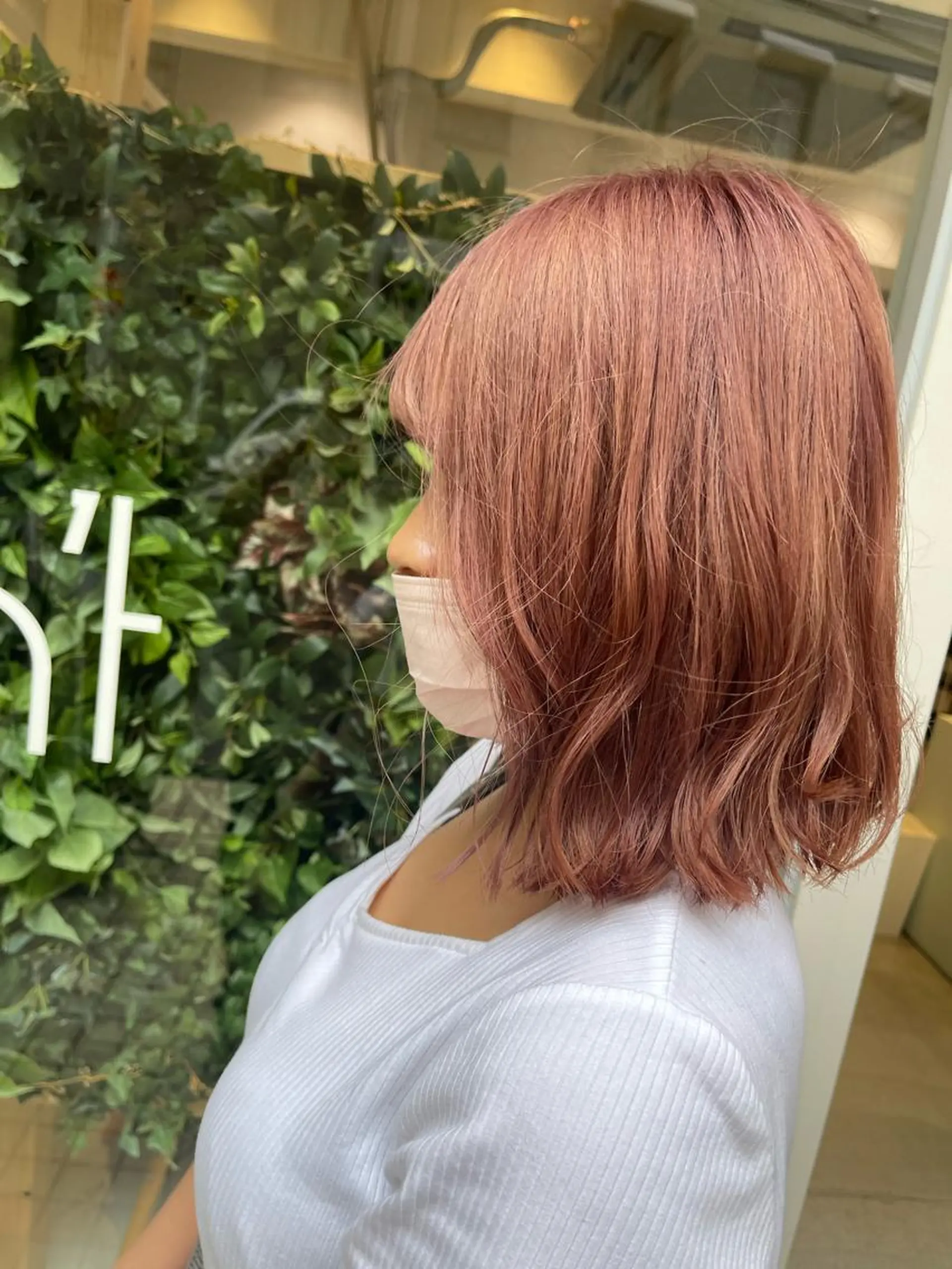 ミディアム カット ヘアカラー トリートメント 山本 舜也のヘアスタイル