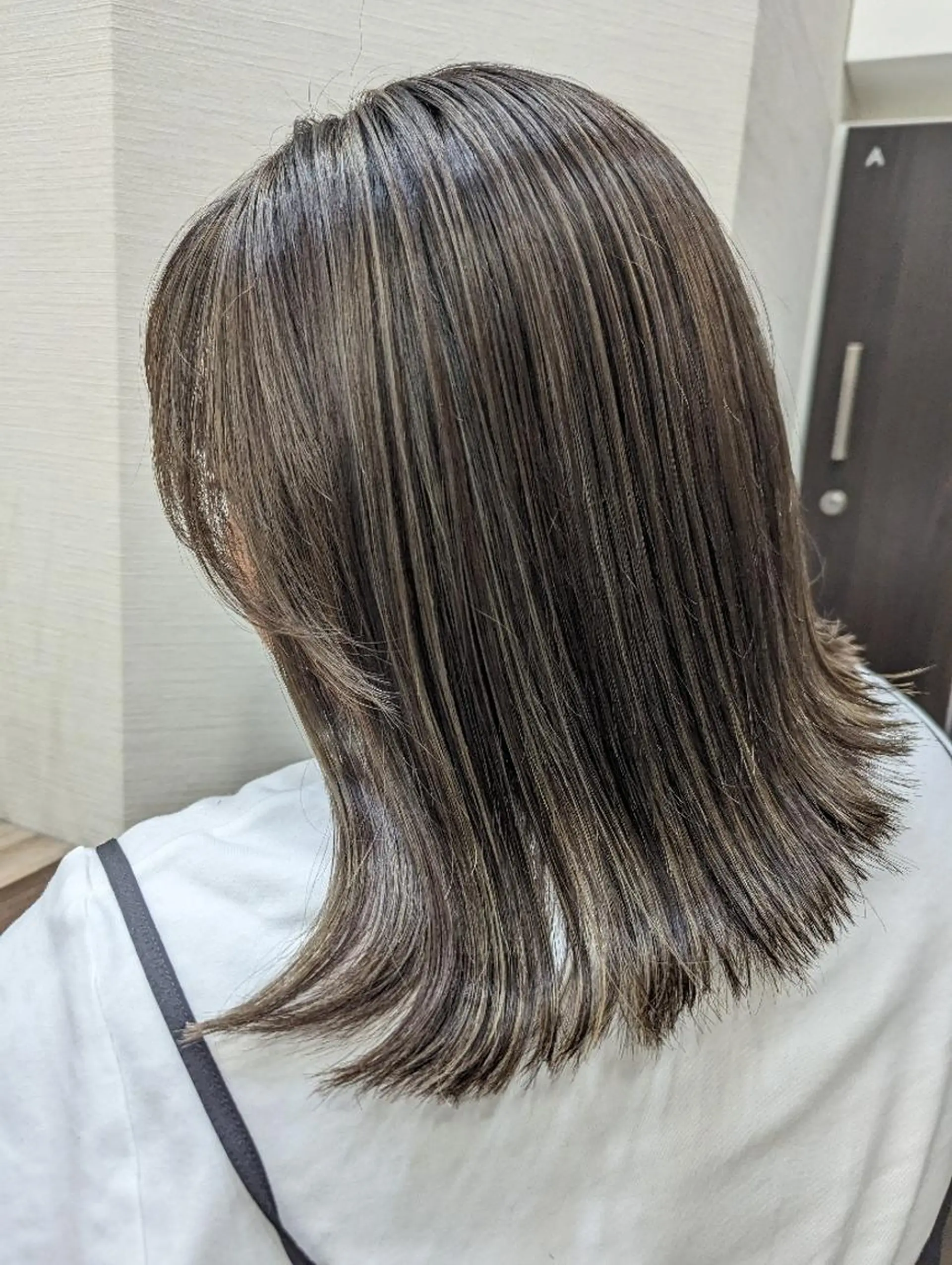 カラー セミロング ハイライトカラー ハイライト ヘアカラー トリートメント 🩶ハイライトカラー 🩶ASH西葛西鈴木のヘアスタイル