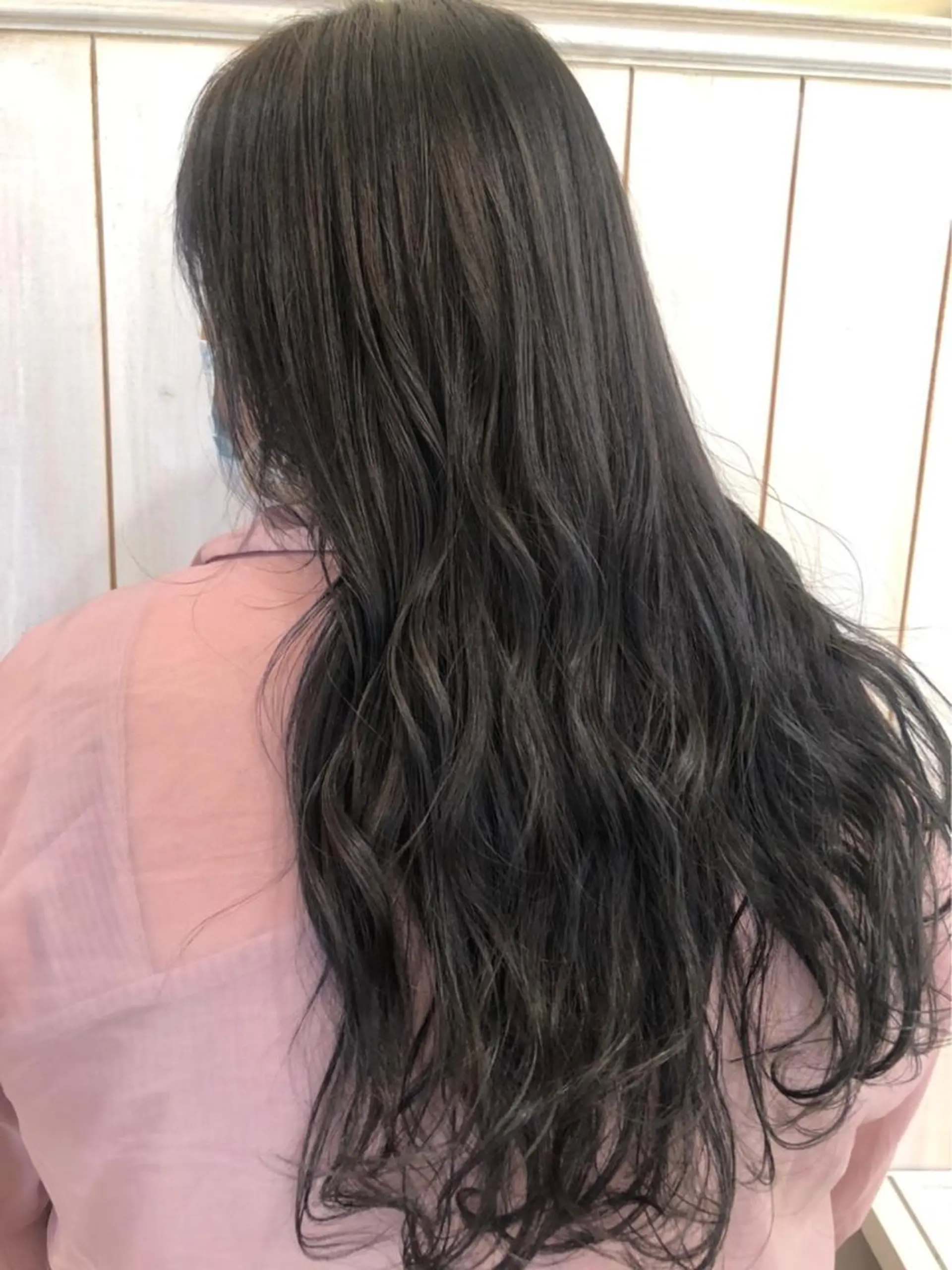 ロング カラー パーマ ヘアアレンジ 増渕 駿介のヘアスタイル
