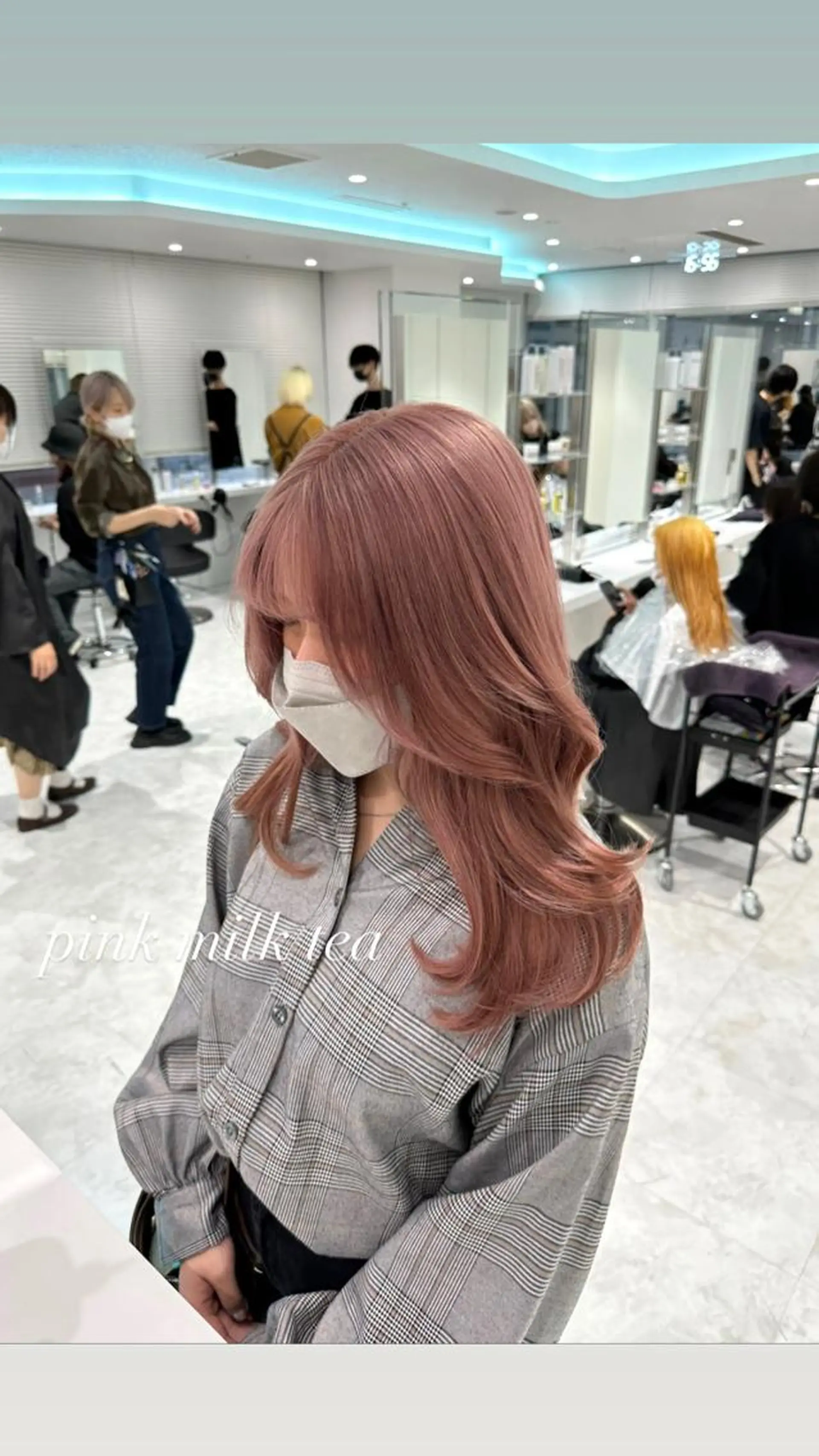 セミロング カラー ヘアカラー ♡上品韓国髪♡ブラ ウン/SAYATOのヘアスタイル