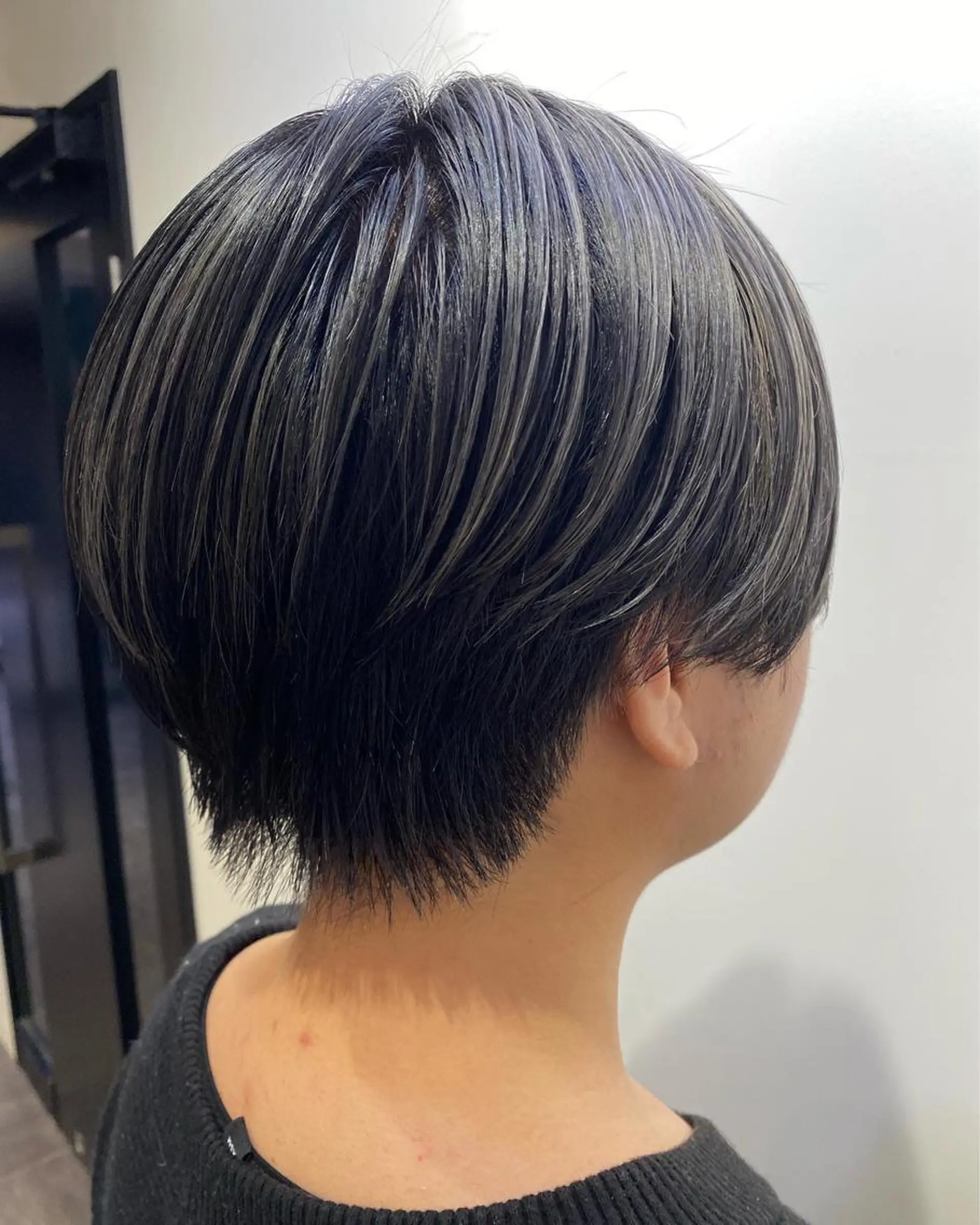 ショート カラー ハイライト/ブリーチ バレイヤージュ関佳祐のヘアスタイル