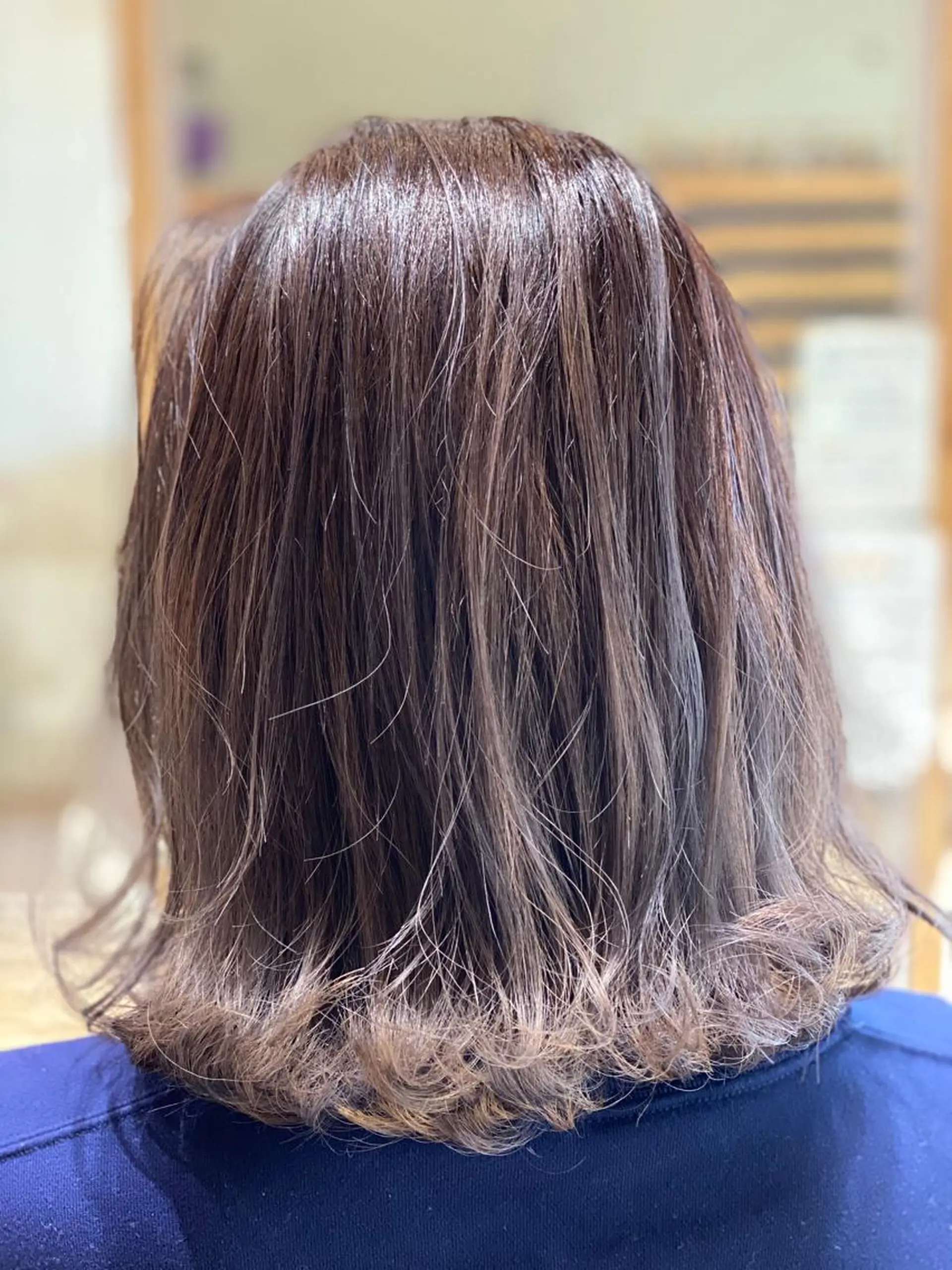 セミロング カラー 関口 友行のヘアスタイル