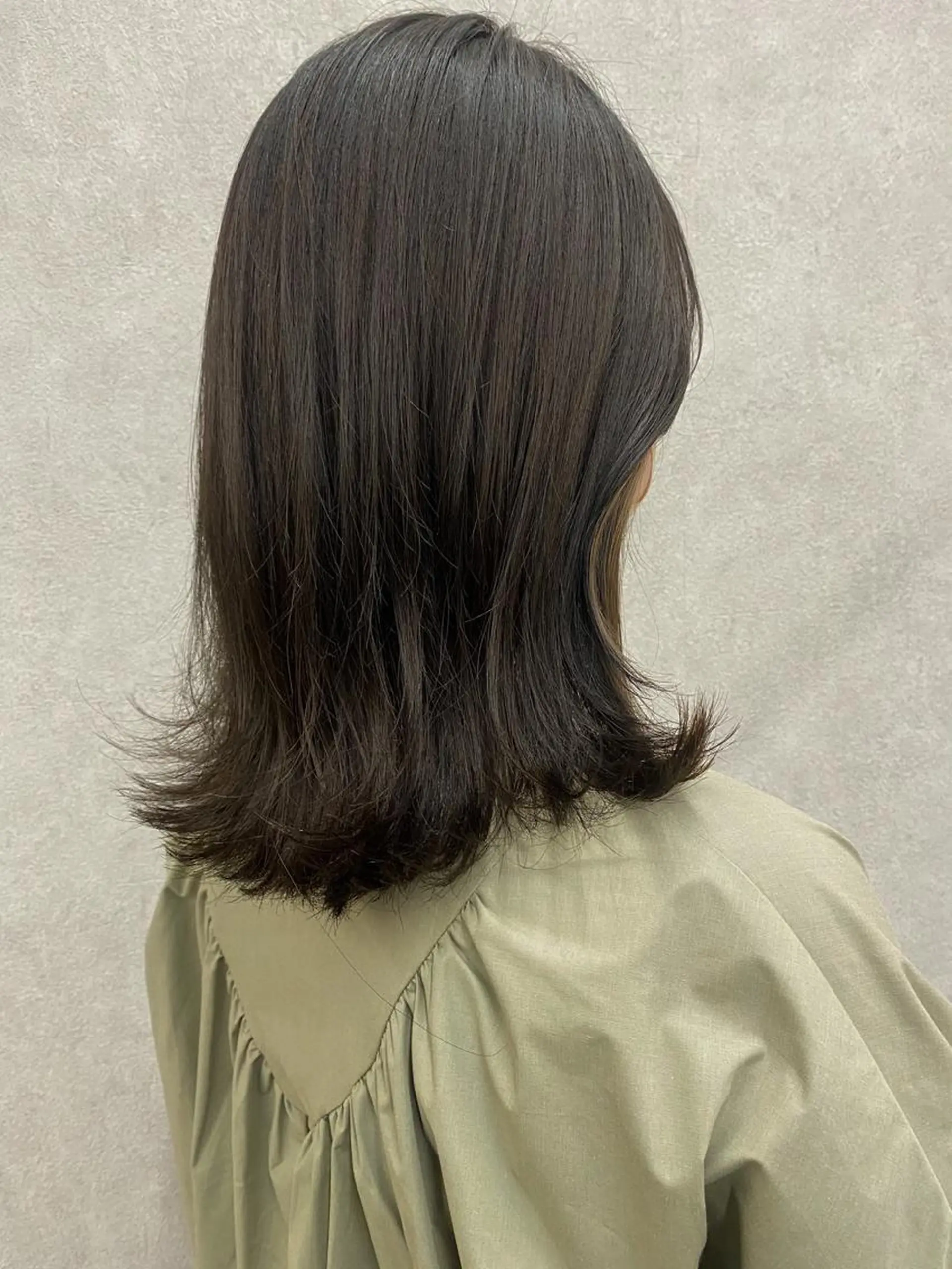 ミディアム カラー ヘアアレンジ アディクシーカラー 透明感カラー カット ヘアカラー トリートメント Kawaguchi Arisaのヘアスタイル