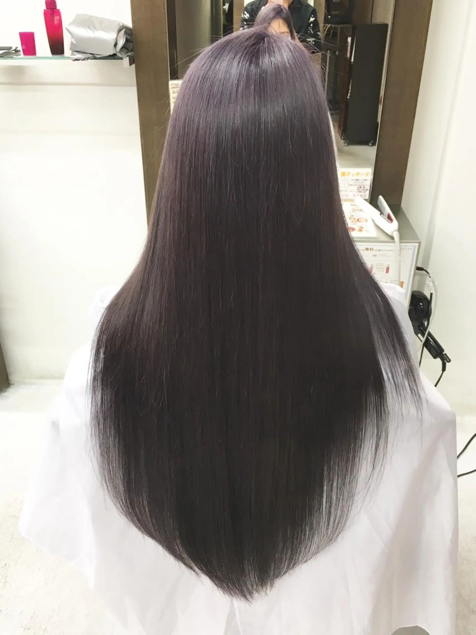 セミロング ロング カラー ラベンダーカラー LUCK本厚木 浦住 貴大のヘアスタイル