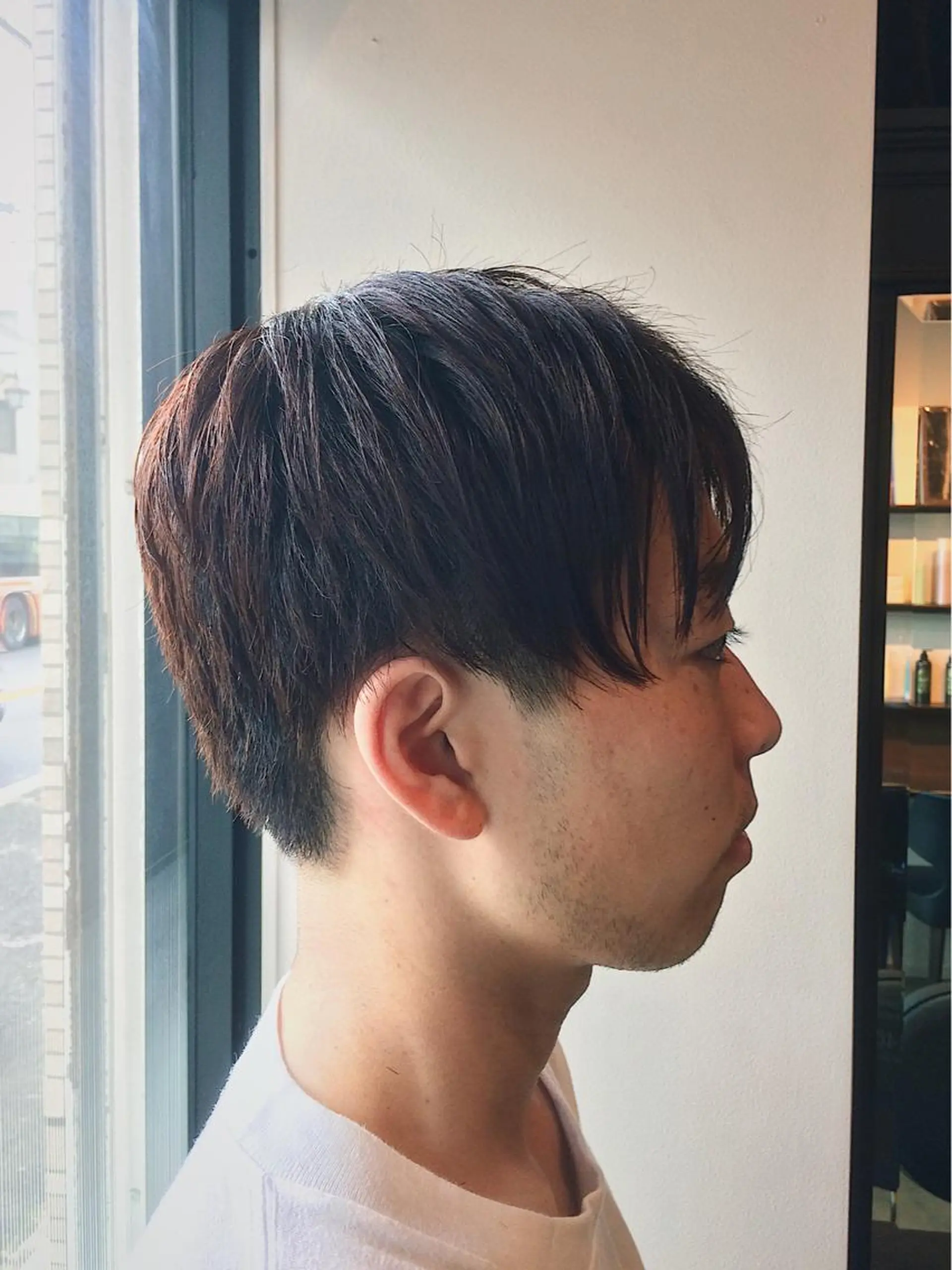 ショート メンズ センターパート 遠藤悠大/メンズ縮毛 /メンズカットのヘアスタイル