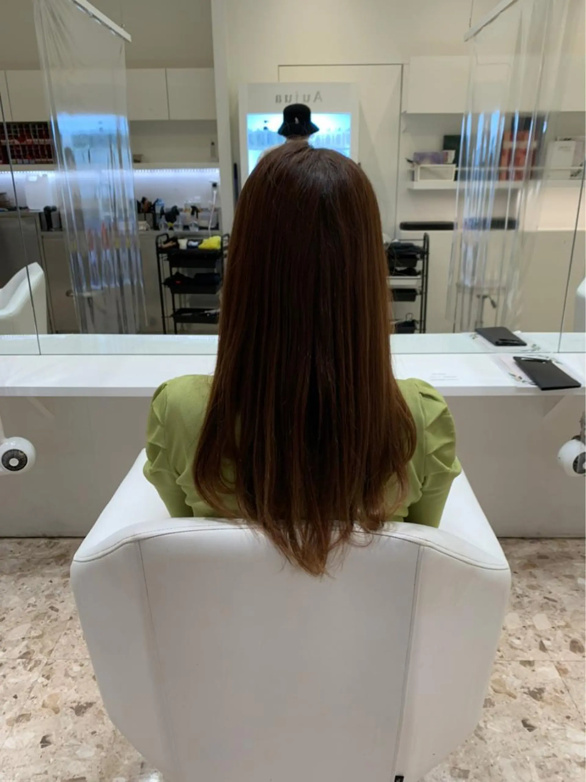 ロング 京都レイヤーカット/ 縮毛矯正/羽柴りくのヘアスタイル