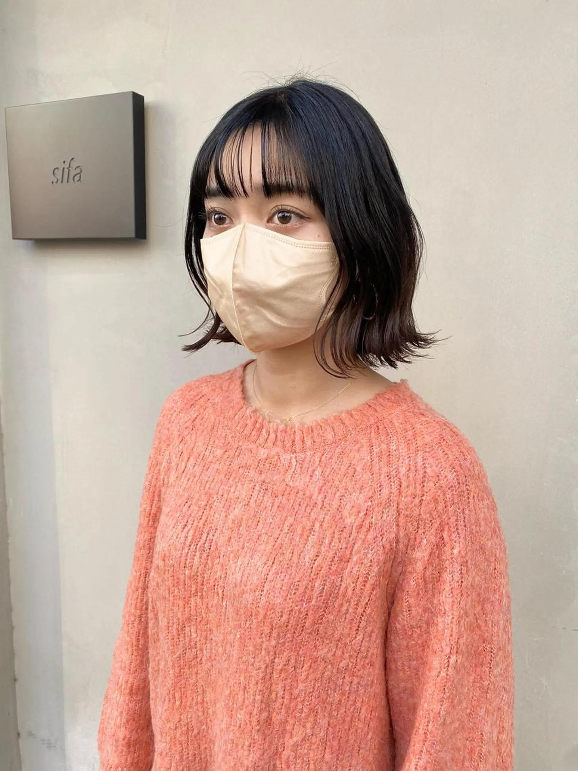 ショート ボブ くびれヘア 林 瑠夏のヘアスタイル