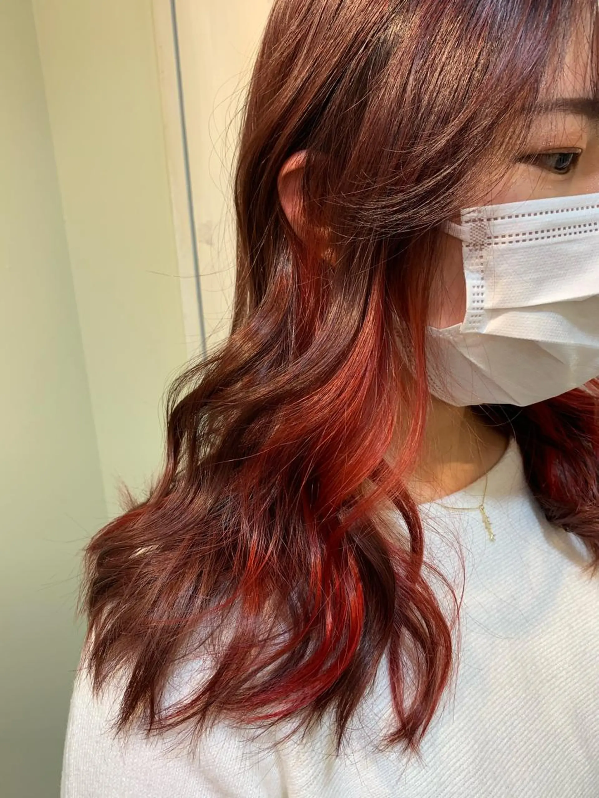 セミロング カラー ヘアアレンジ ヘアカラー kei/透明感カラー /ベージュ/髪質改善のヘアスタイル