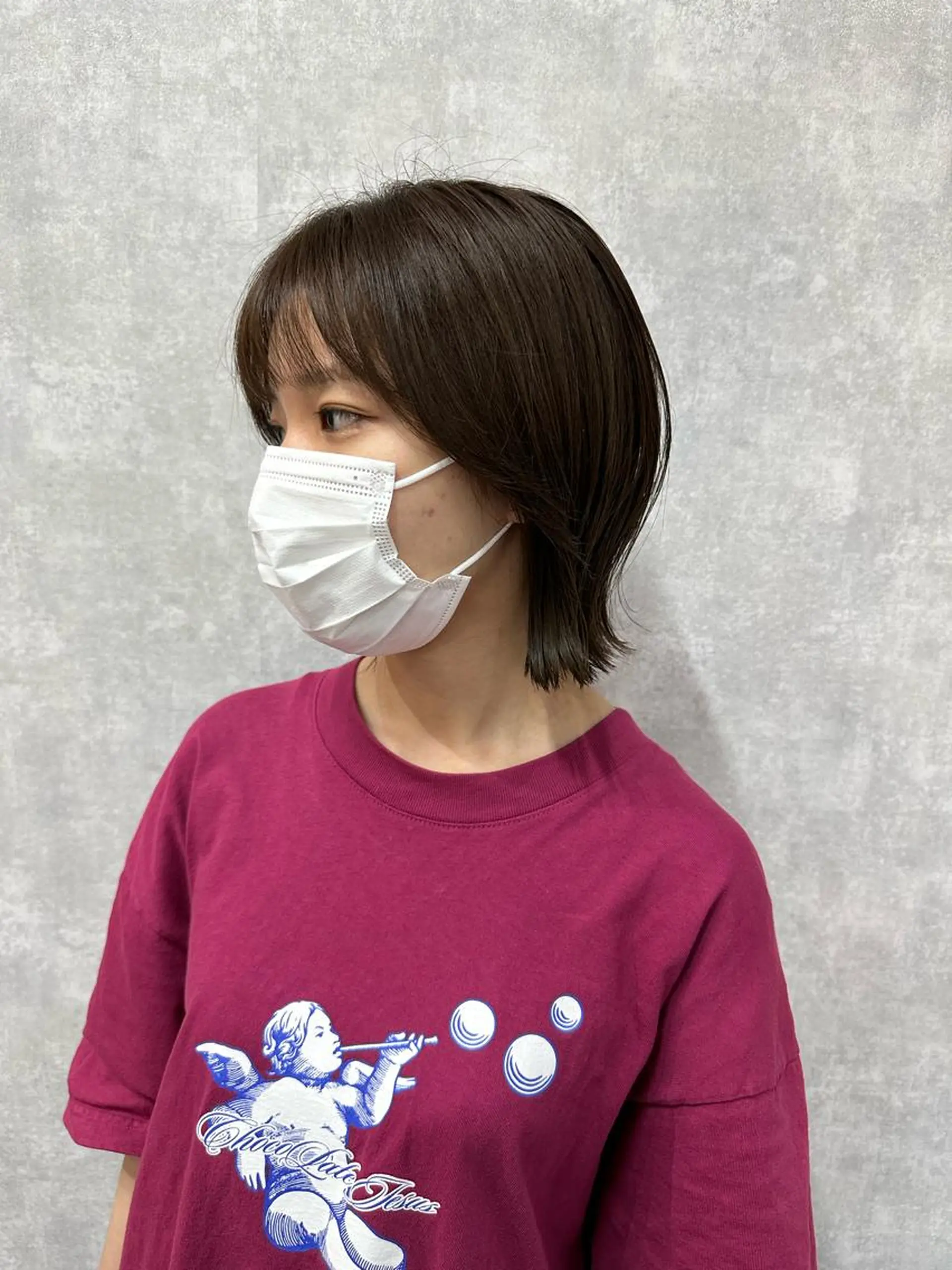 ショート 切りっぱなしボブ ショートボブ ハンサムショート 丸みショート アッシュ C’LD hair  produce /シールドヘア所属・モテ髪/ボブ/ショー ト/アダチフウトのヘアスタイル