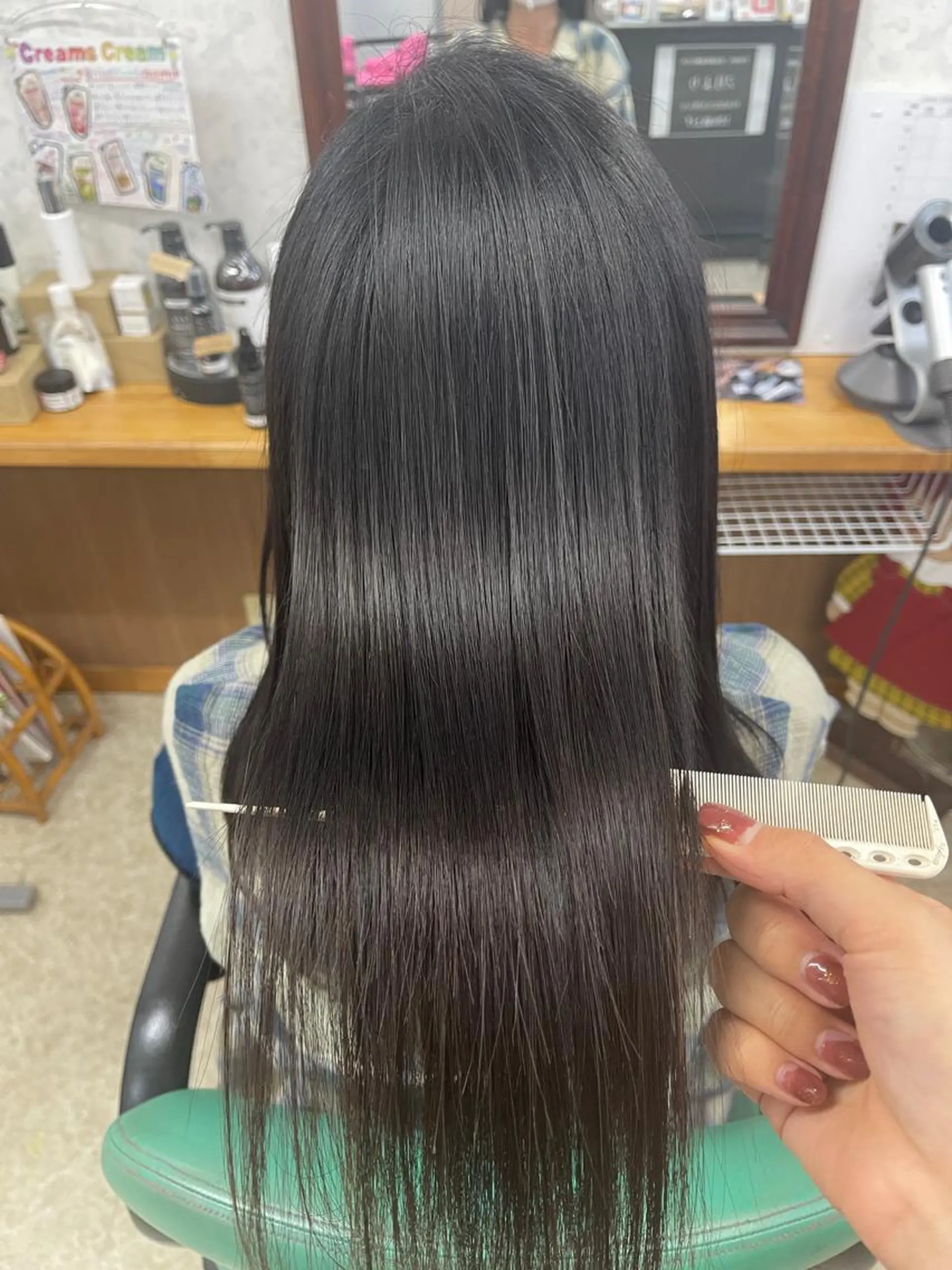 ロング くせ毛 髪質改善 縮毛矯正 トリートメント 酸性ストレート 髪質改善のプロ✨りな さんのヘアスタイル