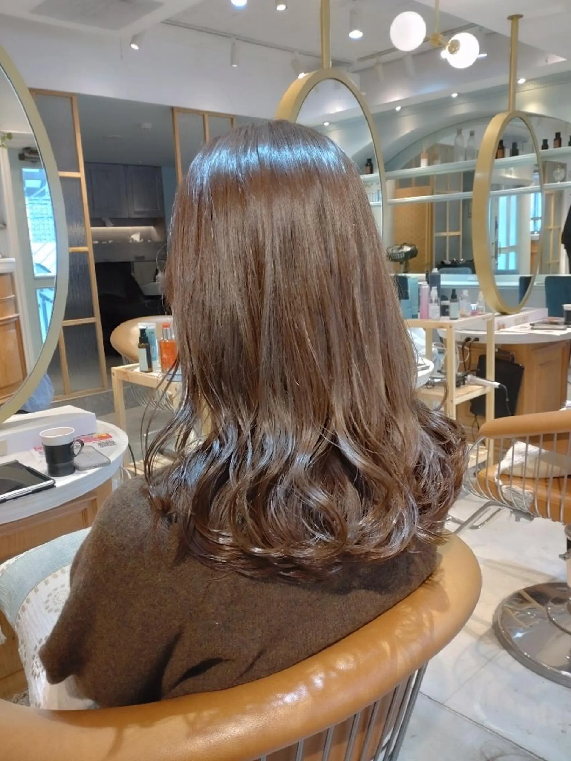 セミロング 縮毛矯正/レイヤー 💎やまもとちひろのヘアスタイル