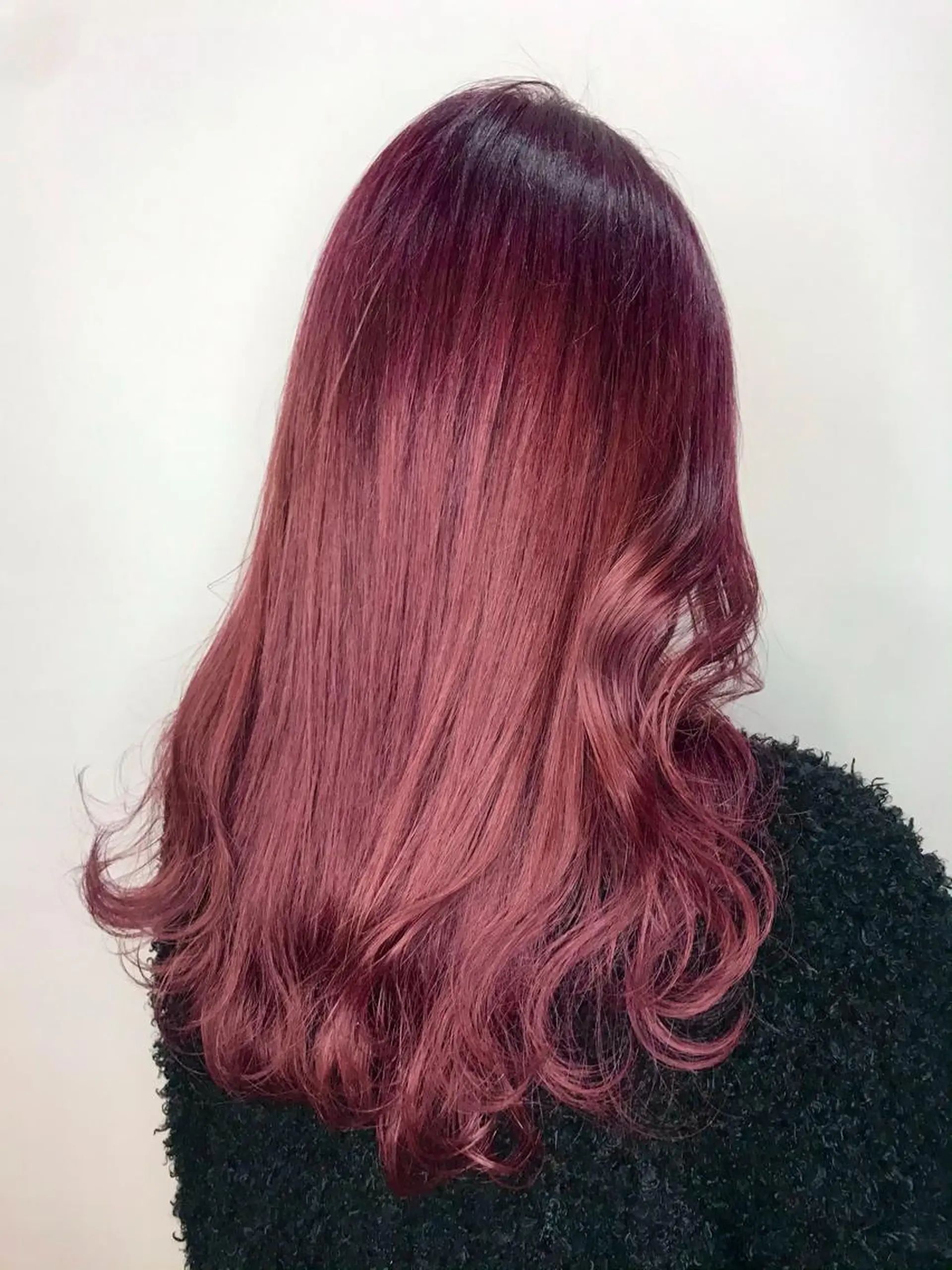 セミロング カラー ピンクカラー バイオレットカラー 透明感韓国ヘア♡ みつきのヘアスタイル