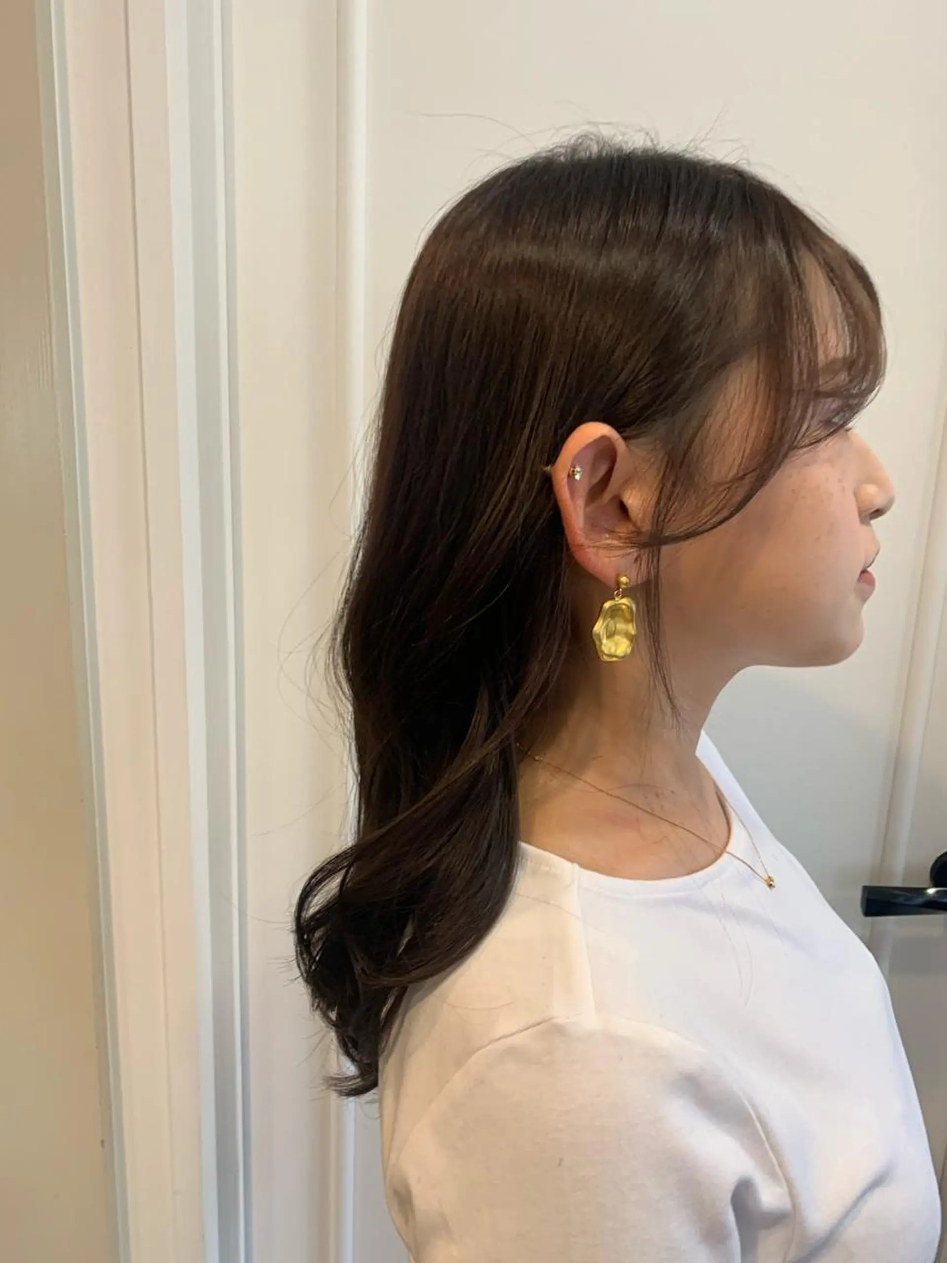 ロング カラー エギョモリ 韓国風ヘア 現地韓国ヘア🇰🇷 Chisaki치사키のヘアスタイル