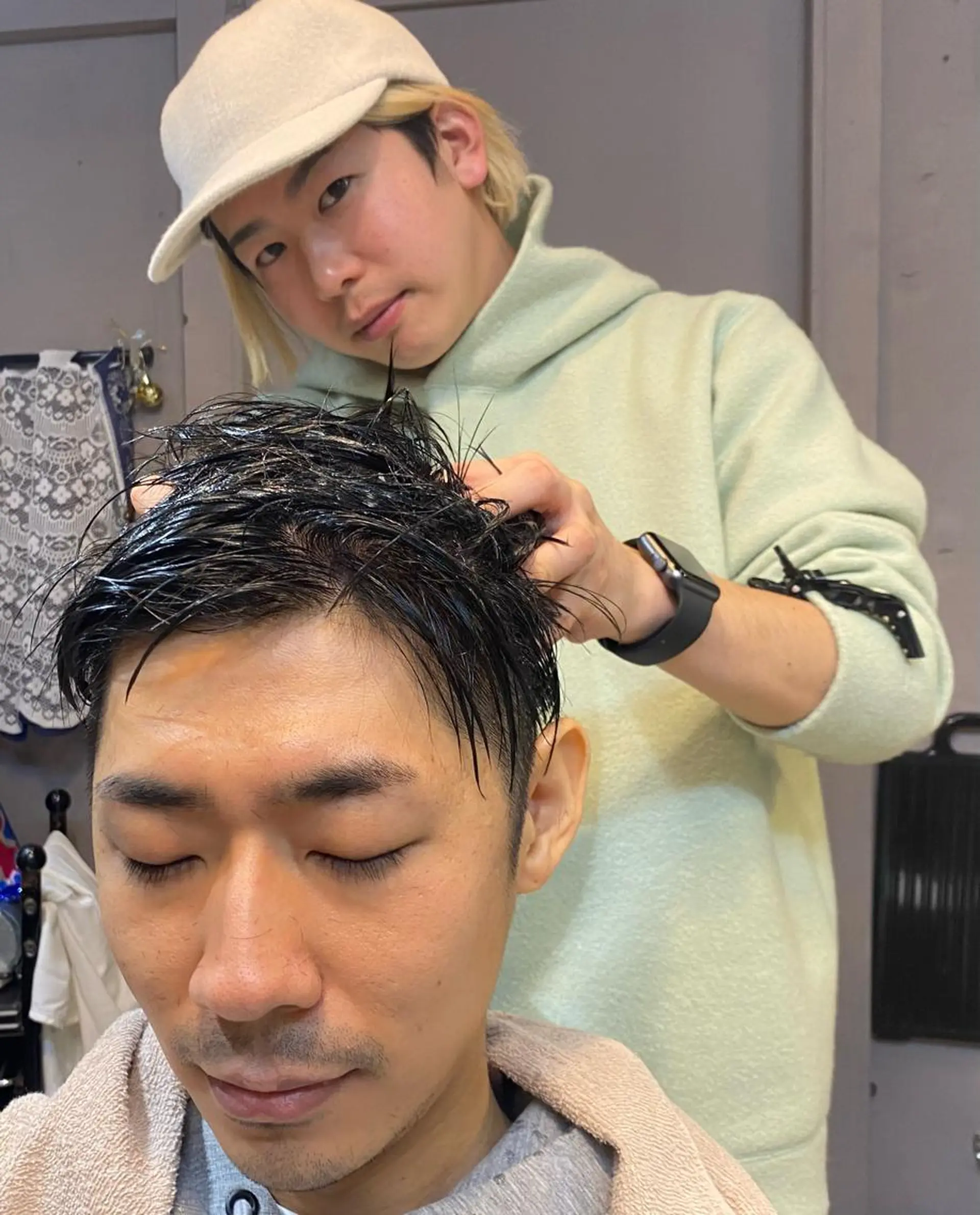 ショート メンズ ヘッドスパ ✂︎美容師芸人👑 コモリギャルソンのヘアスタイル