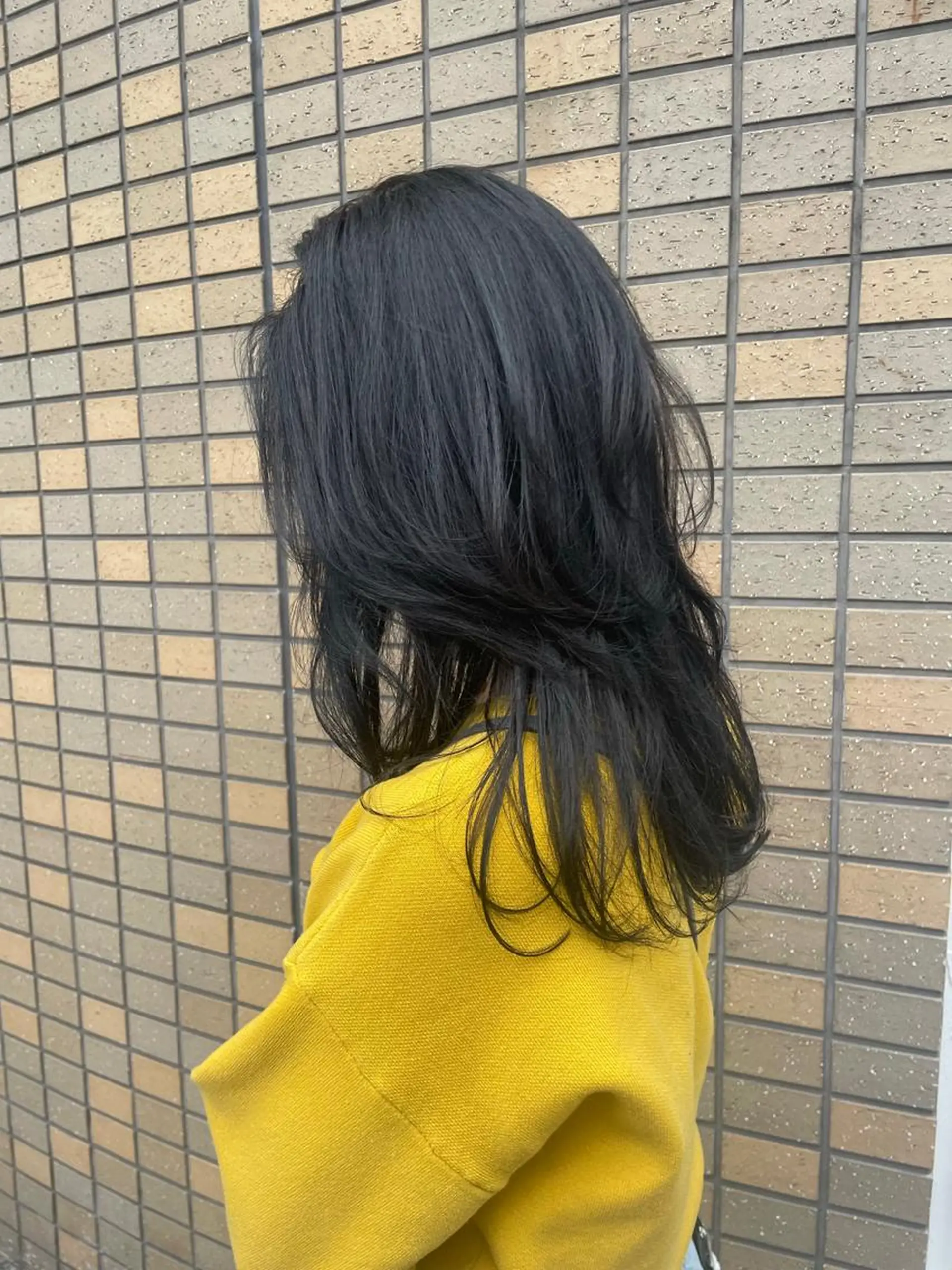 ロング ボブ くびれヘア エギョモリ 外国人風カラー ハイレイヤー カット Kozy  hair design所属・東 史夏のヘアスタイル