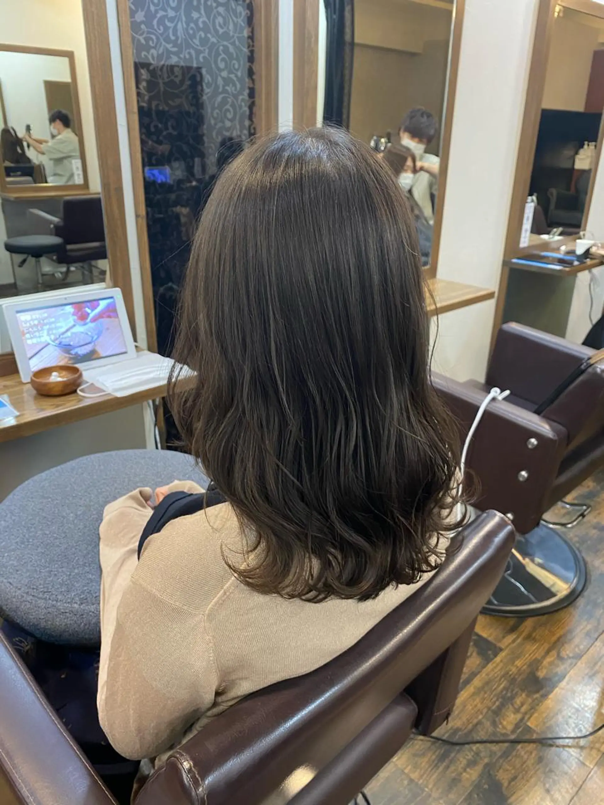 セミロング カラー ヘアカラー graphy池袋 東ヶ崎　凌のヘアスタイル