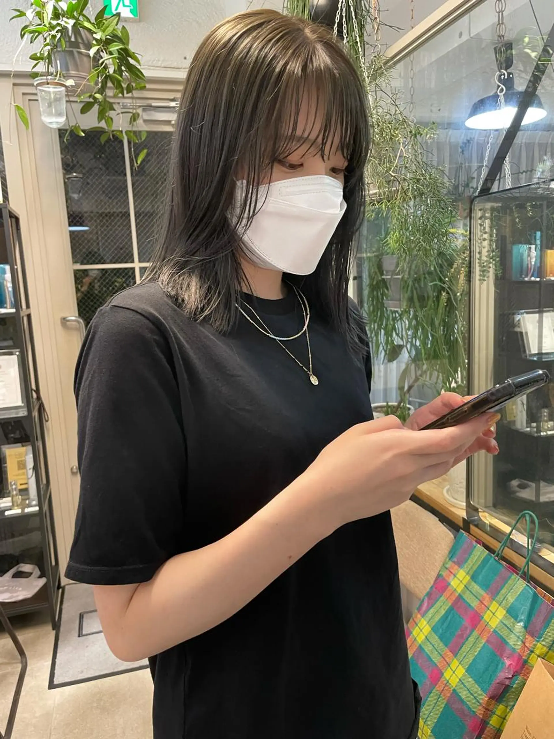 ミディアム 小顔レイヤー×コンパ クトボブ/林隆平のヘアスタイル