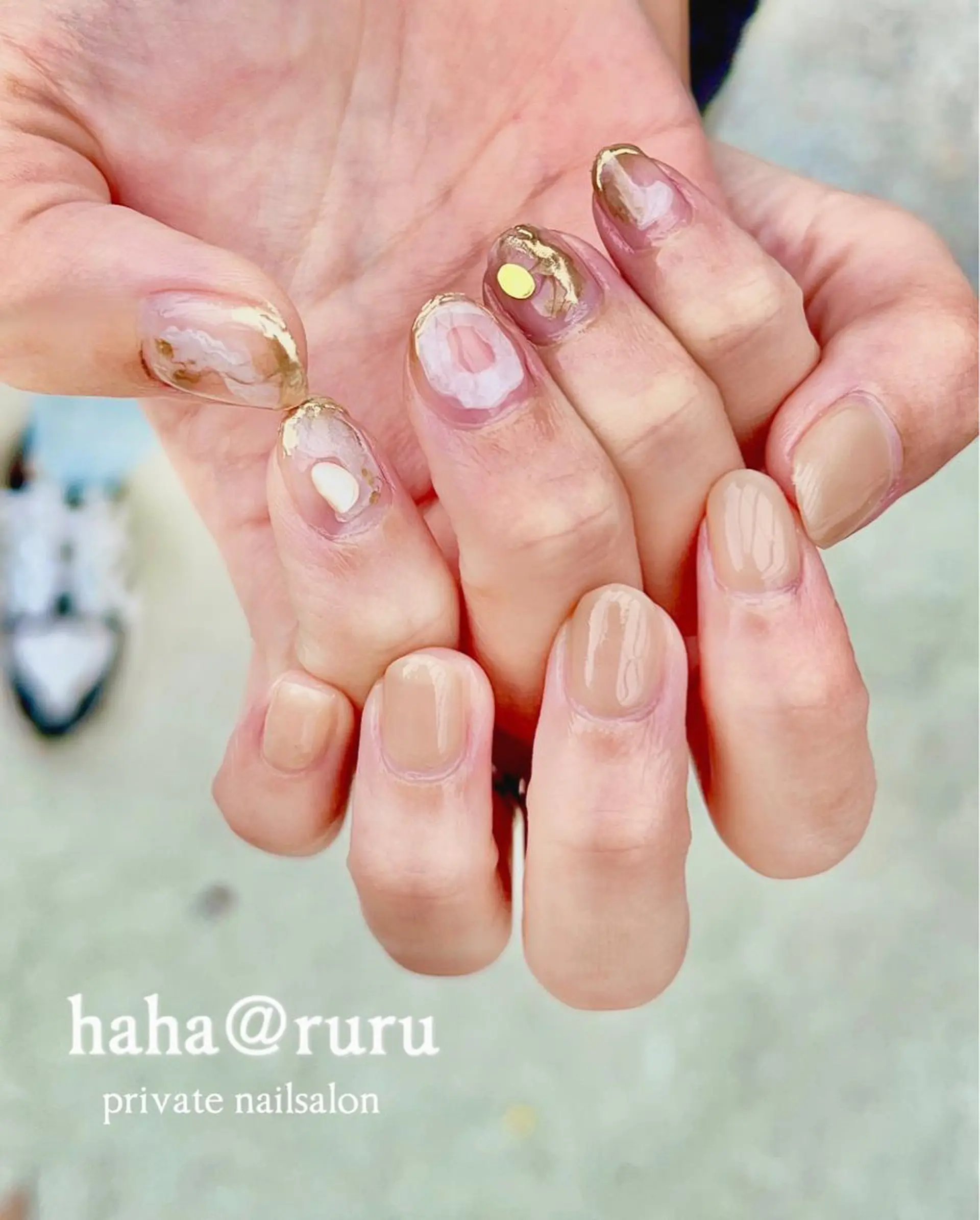 ネイル ワンカラーネイル haha@ ruruのネイルデザイン