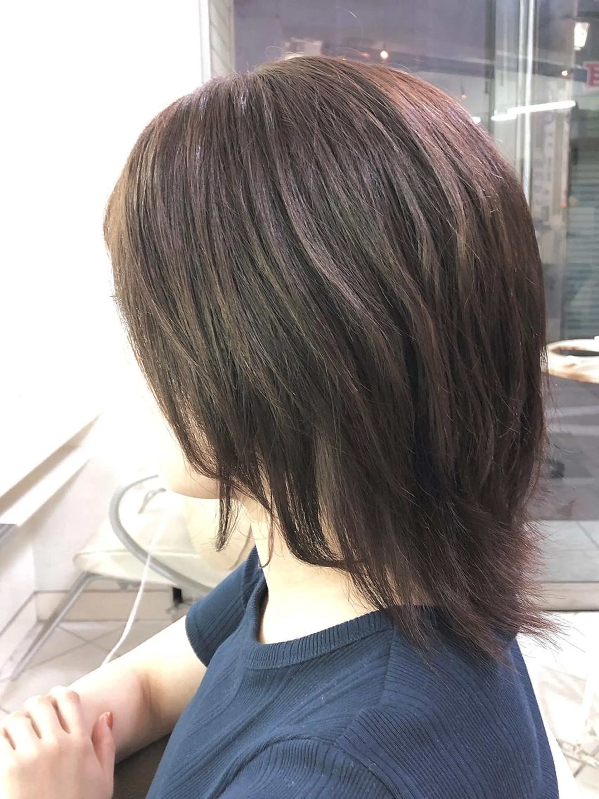 ミディアム カラー 保住 亮太のヘアスタイル