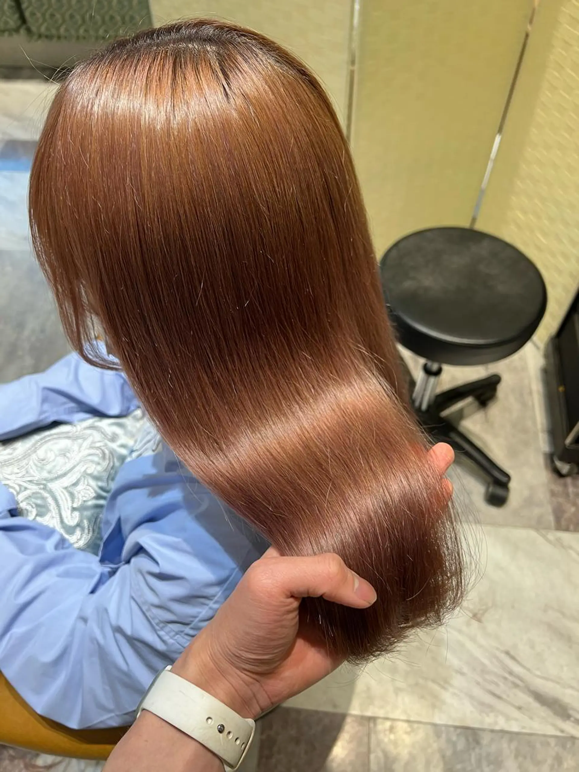 セミロング カラー パーマ ヘアカラー 縮毛矯正 トリートメント レイヤーカット/ 顔周り 五島巨幹のヘアスタイル